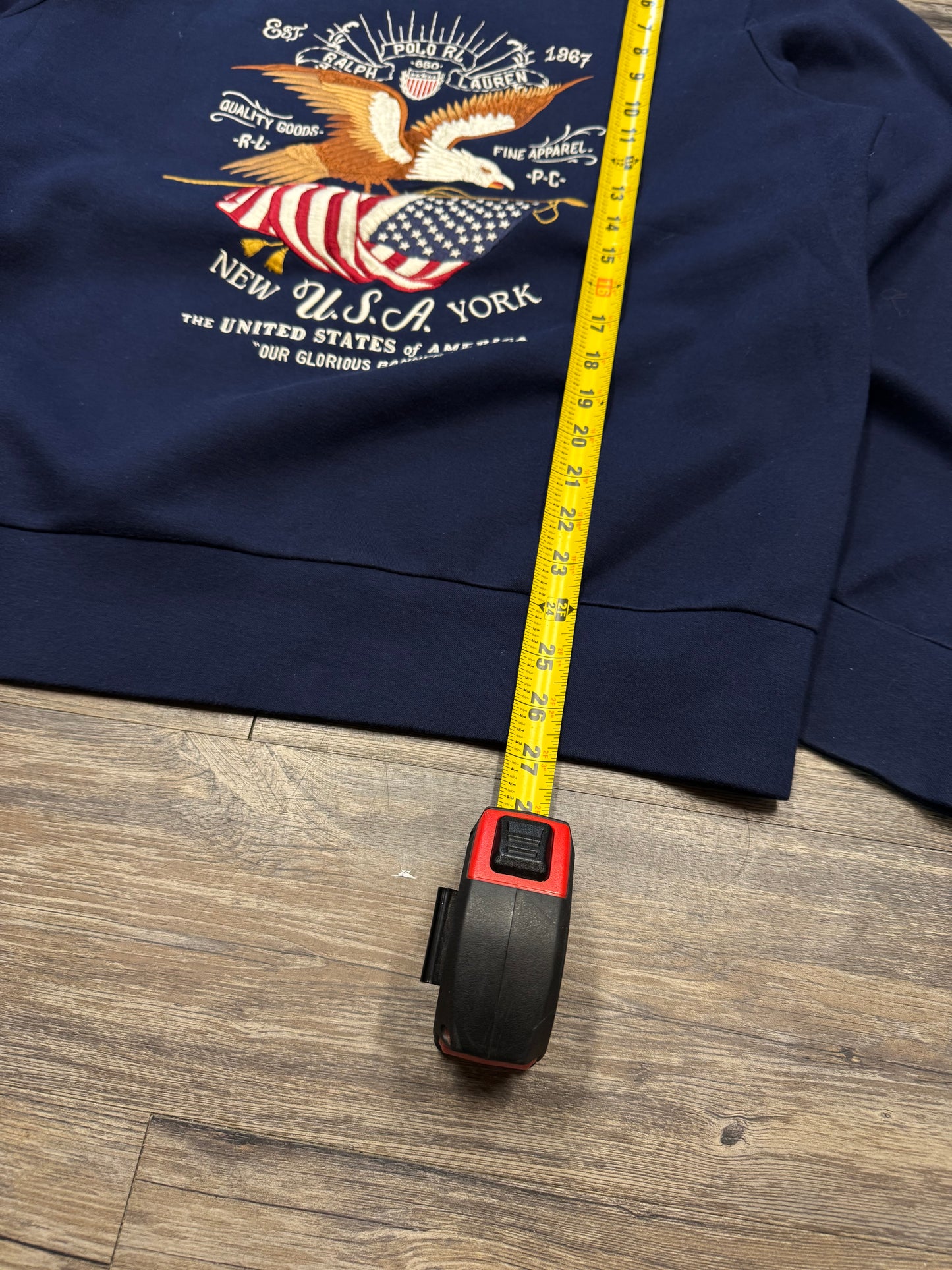 POLO RALPH LAUREN AMERICAN FLAG SWEATSHIRT (L)