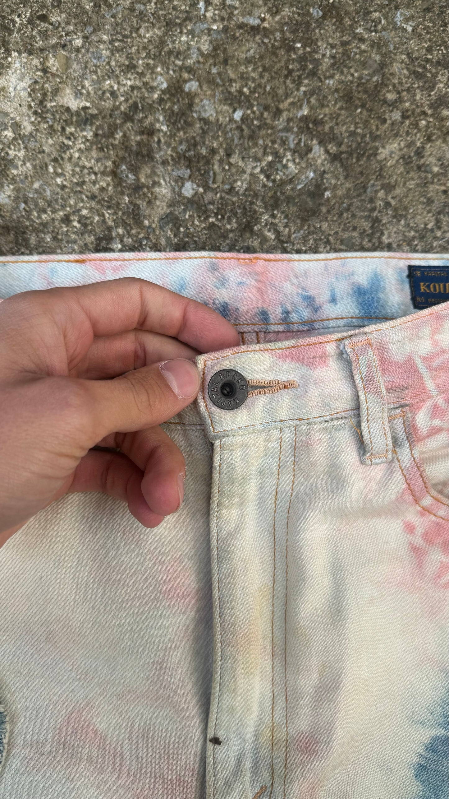 KAPITAL TIE-DYE SELVEDGE DENIM (32)