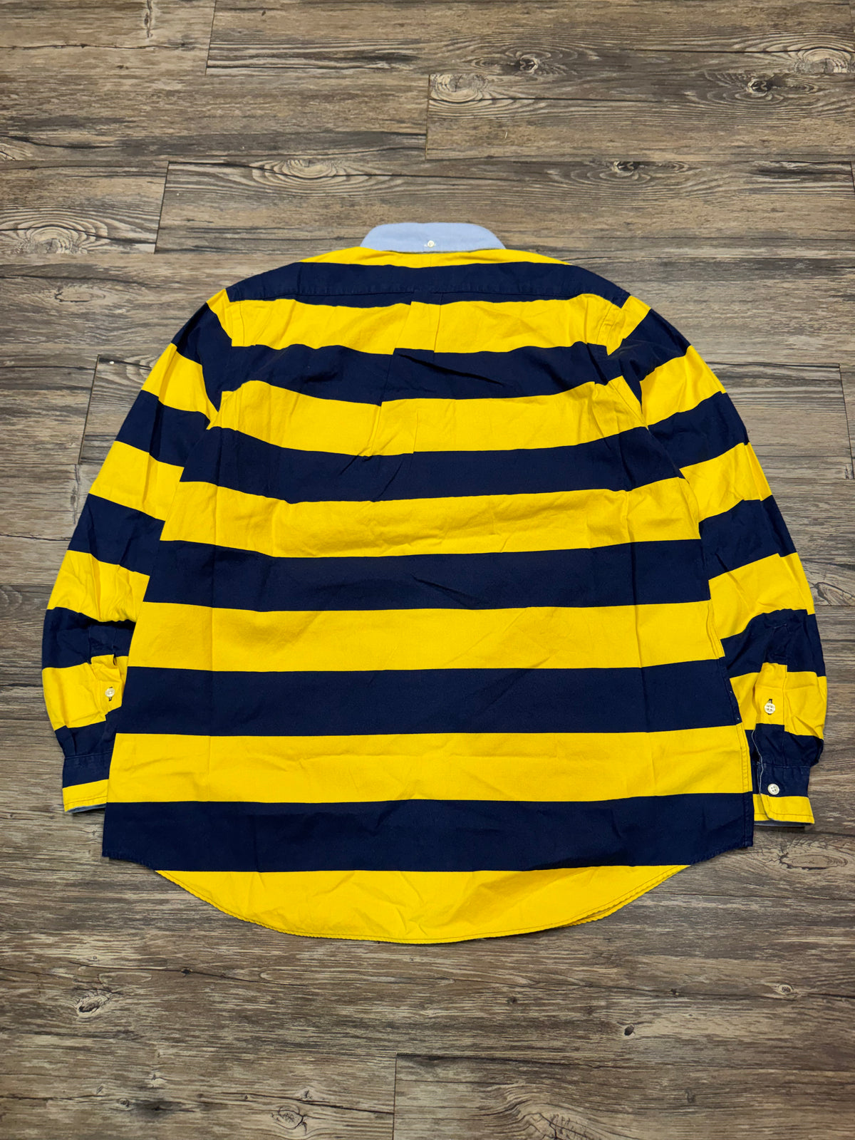 POLO RALPH LAUREN STRIPED TIGER MOTIF BUTTON UP SHIRT (XXL)