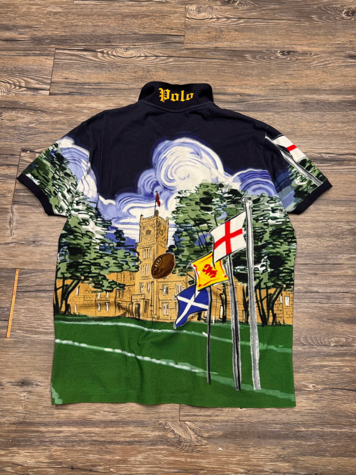 POLO RALPH LAUREN FLAG FOOTBALL POLO (L)