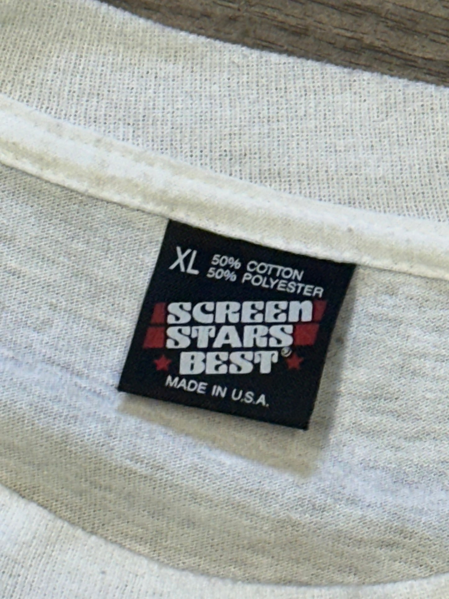 90’s DOUG STONE TEXT T-SHIRT (XL)