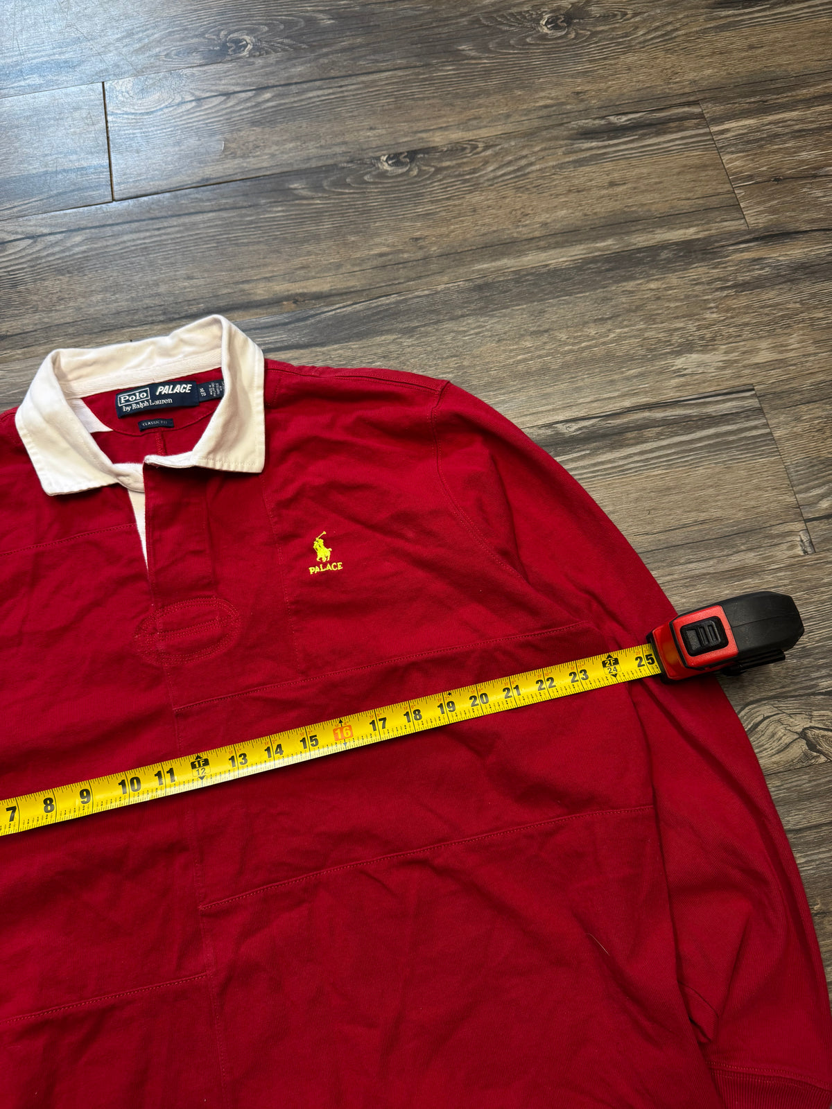POLO RALPH LAUREN X PALACE RUGBY LONG SLEEVE POLO (XL)