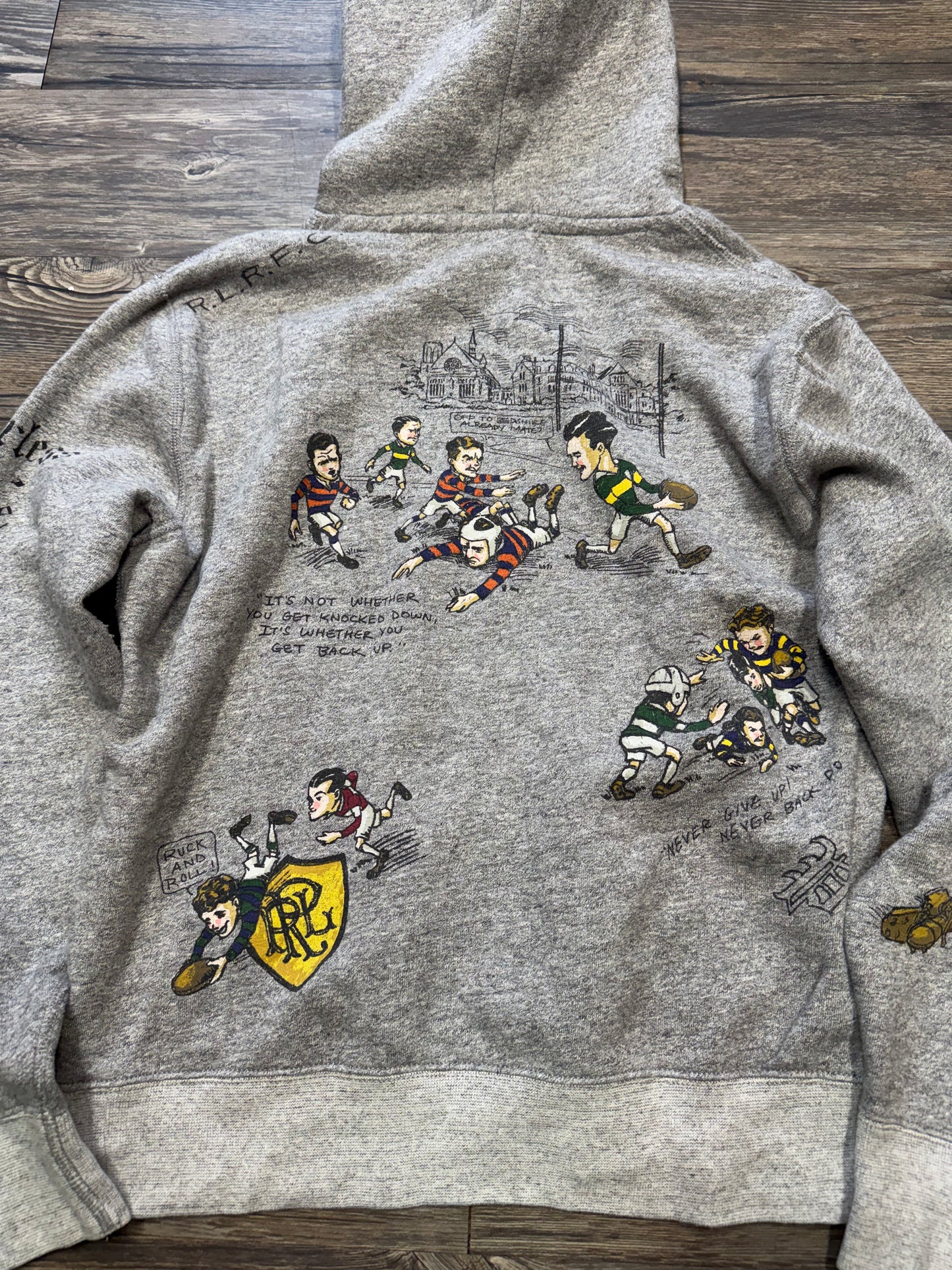 POLO RALPH LAUREN SENIOR CORD HOODIE (L)