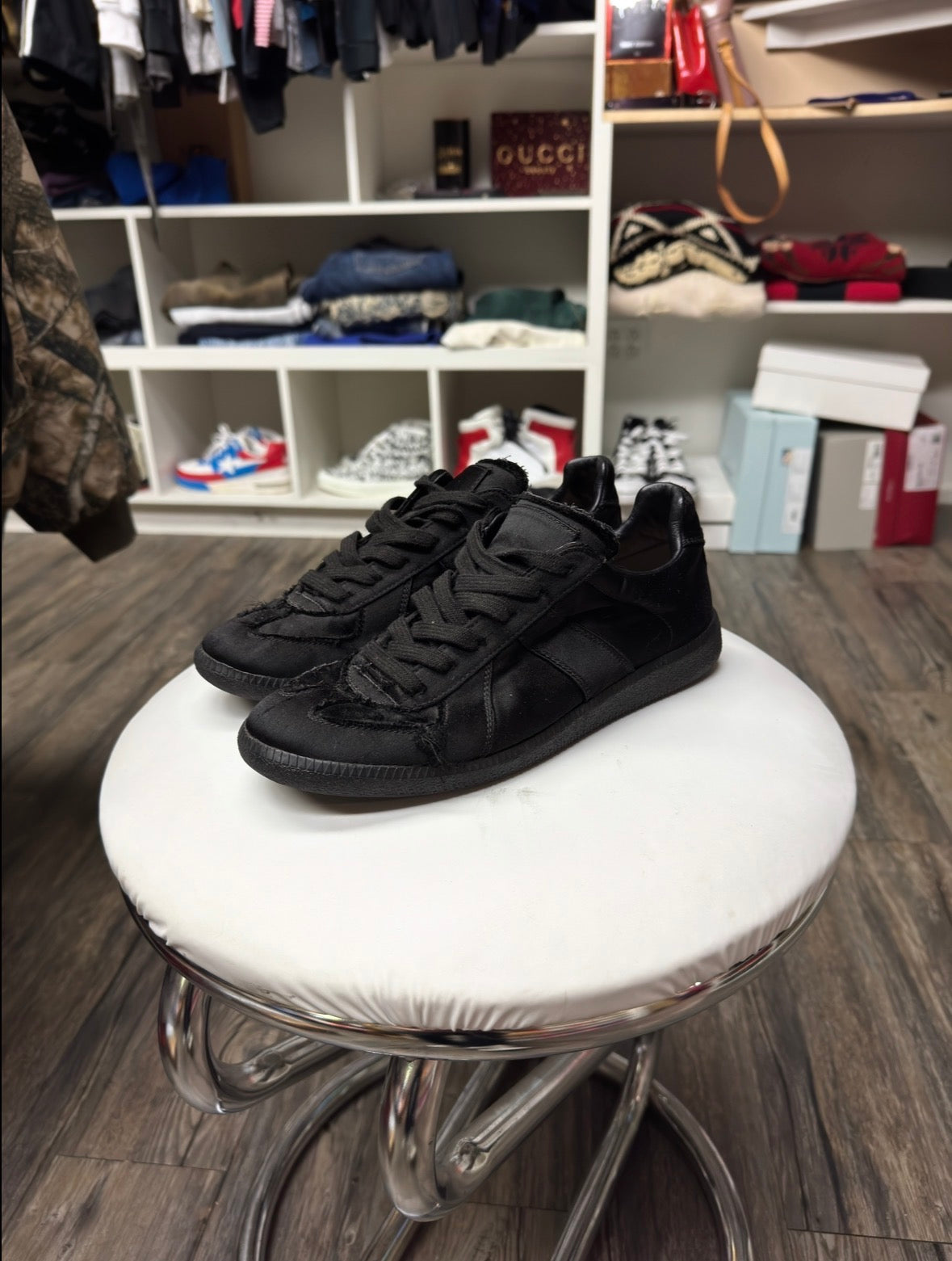 BLACK FAUX FUR MARGIELA GATS (7)