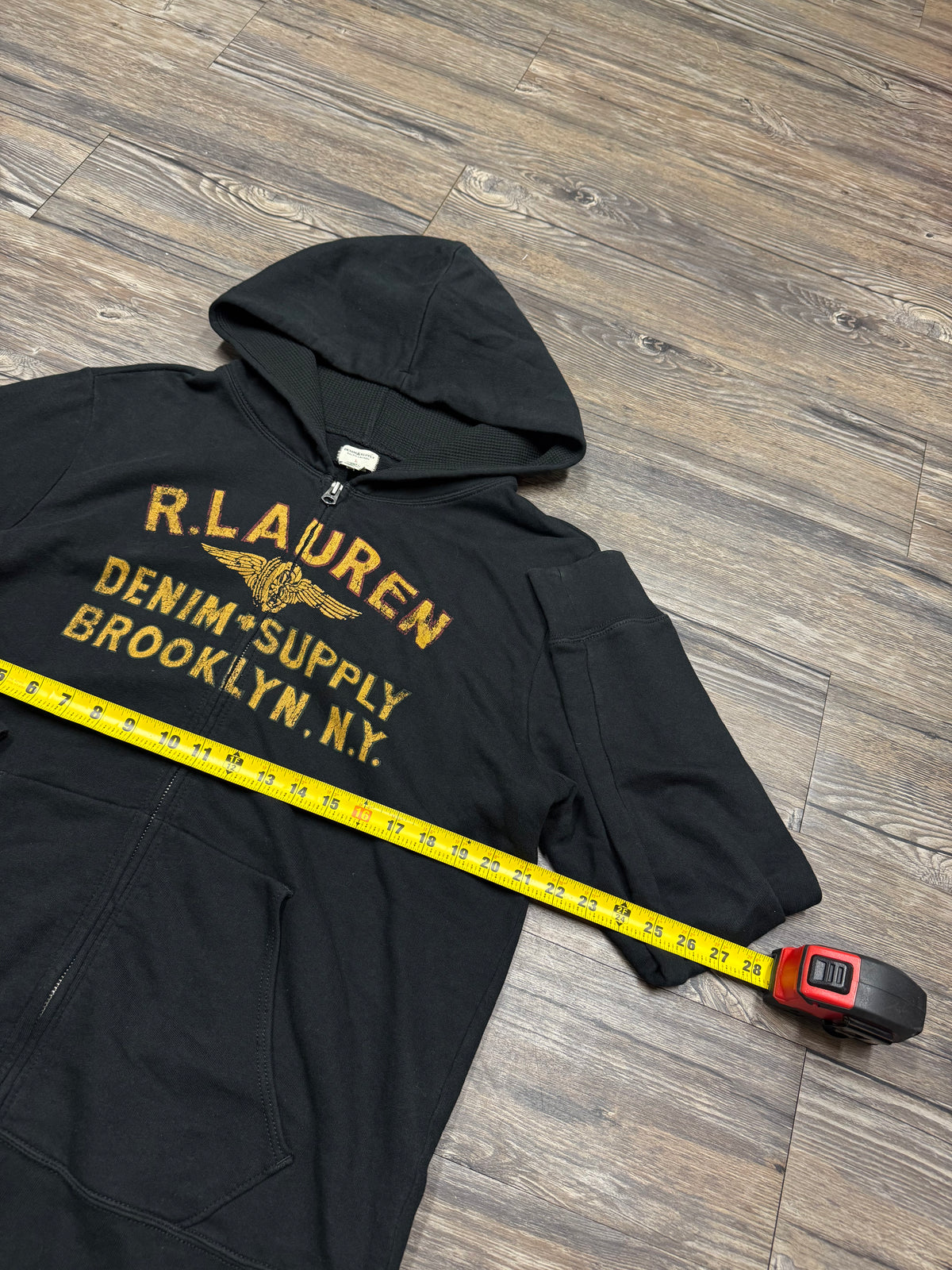 POLO RALPH LAUREN DENIM & SUPPLY ZIP-UP HOODIE (L)