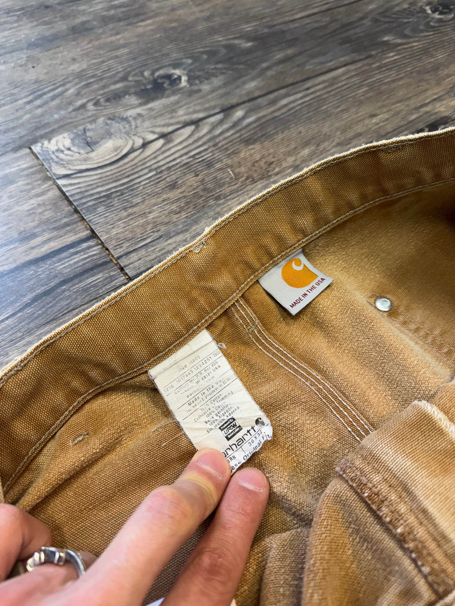 STARCHIVE CARHARTT TAN DOUBLE KNEES (36)