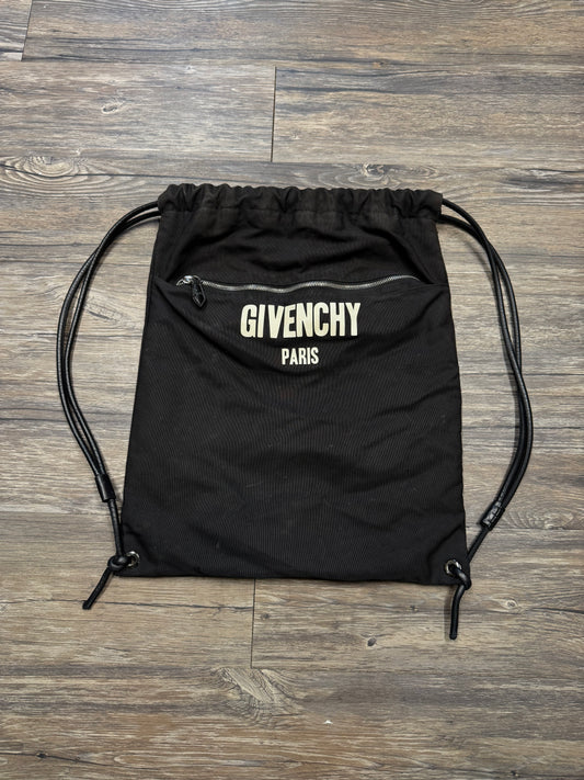 GIVENCHY PARIS NYLON DRAWSTRING BACKPACK (OS)