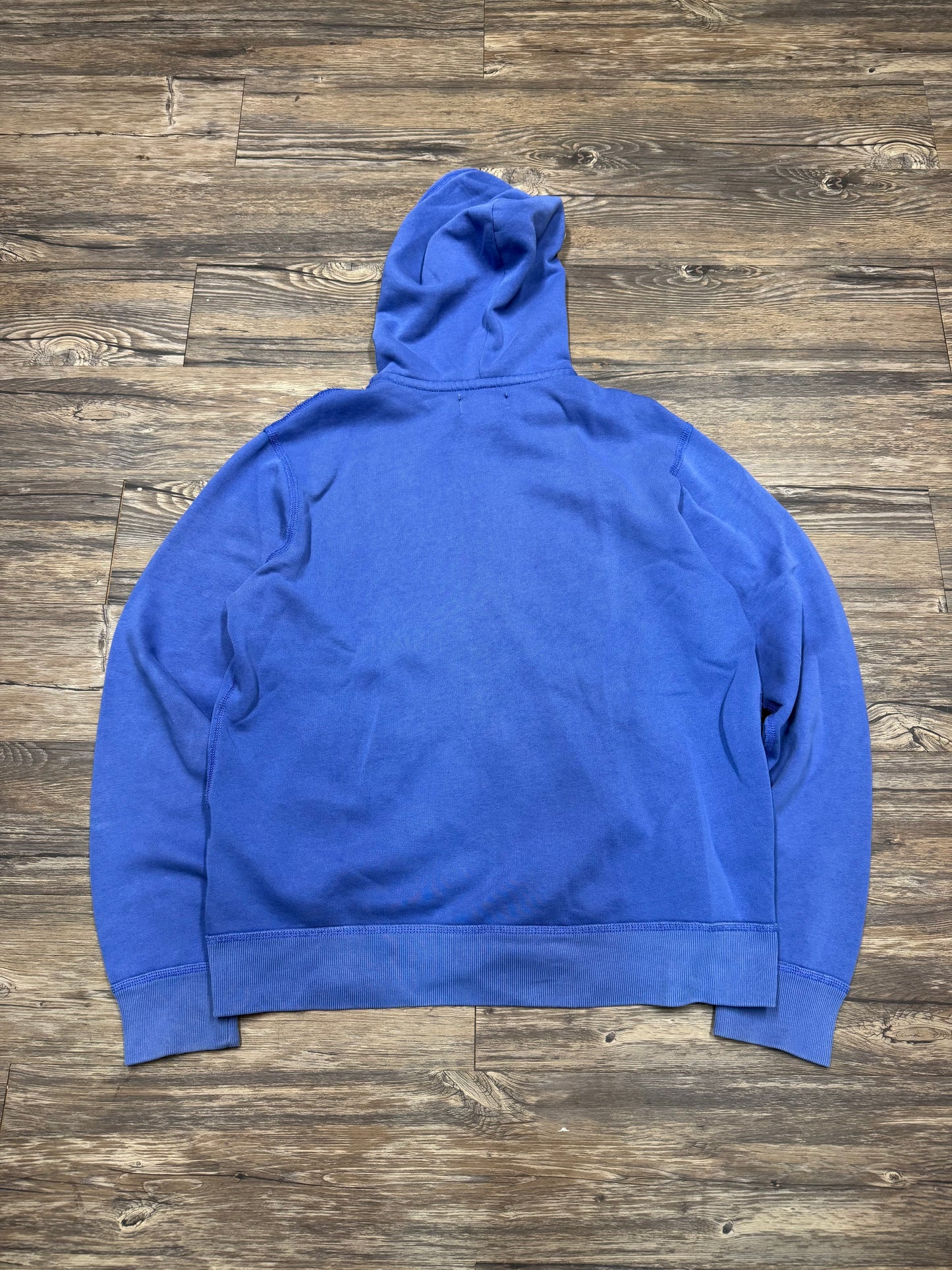 POLO RALPH LAUREN ‘SAPPHIRE BLUE’ ZIP UP HOODED SWEATSHIRT (L)