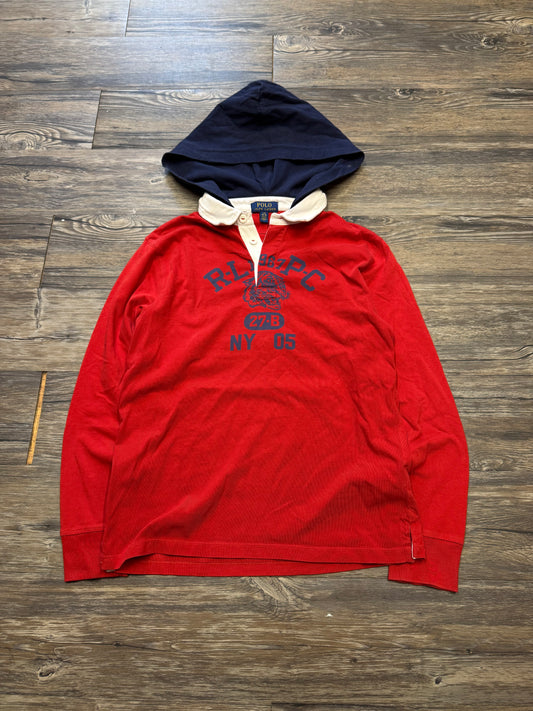 POLO RALPH LAUREN RLPC HOODED HENLEY (XS)