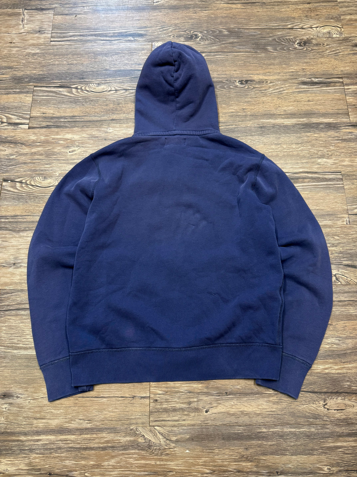 POLO RALPH LAUREN FADED TARTAN HOOD ZIP-UP (M)