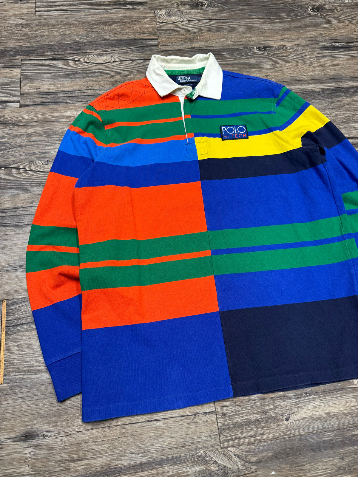 POLO RALPH LAUREN
HI-TECH STRIPED LS POLO (L)