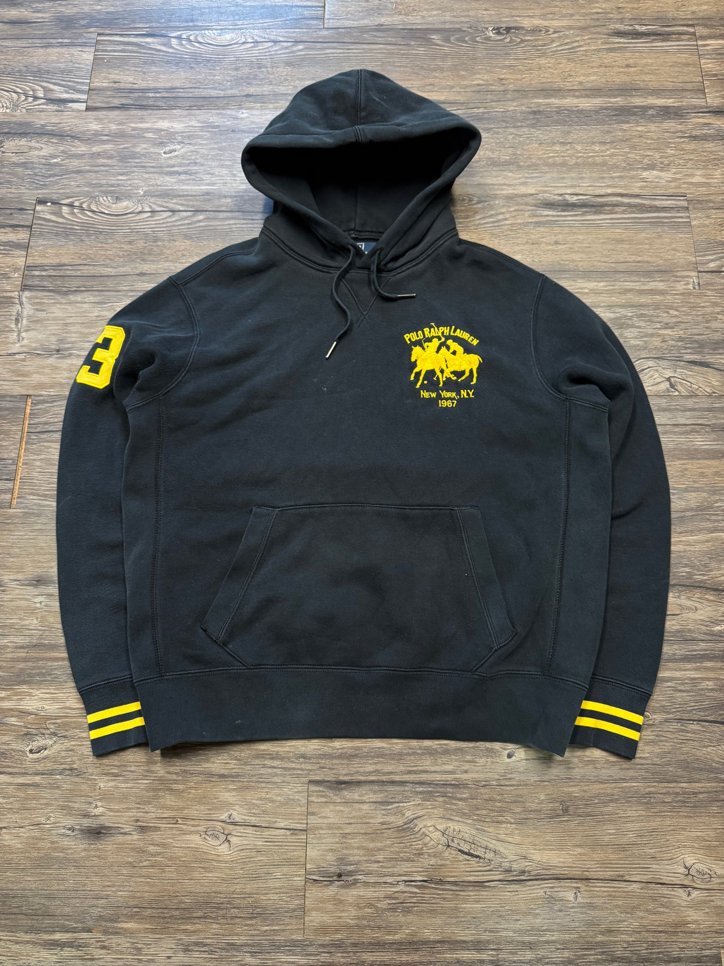 POLO RALPH LAUREN VINTAGE NEW YORK VARSITY HOODIE (L)