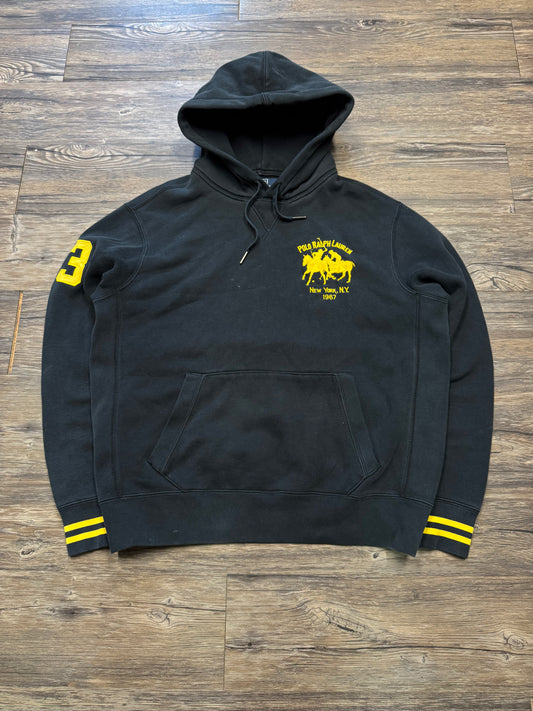 POLO RALPH LAUREN VINTAGE NEW YORK VARSITY HOODIE (L)