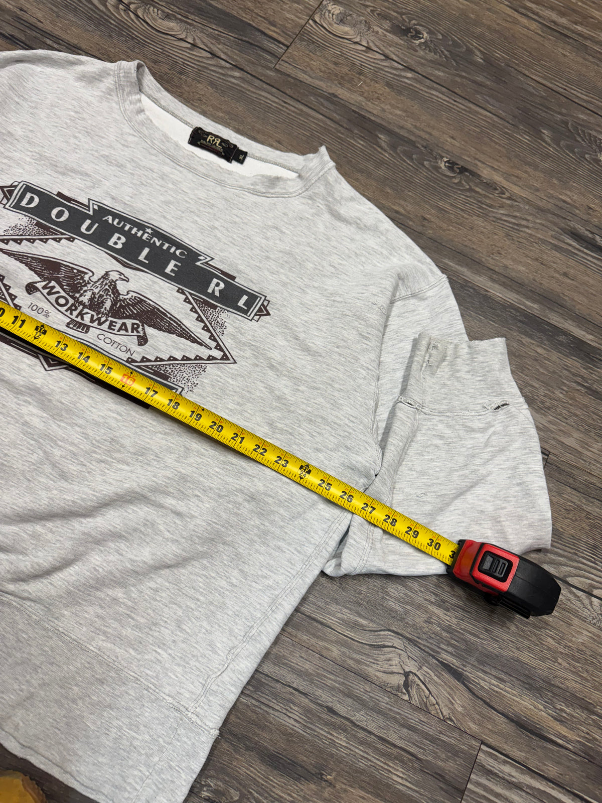 RRL SAMPLE RALPH LAUREN LOGO CREWNECK (XL)