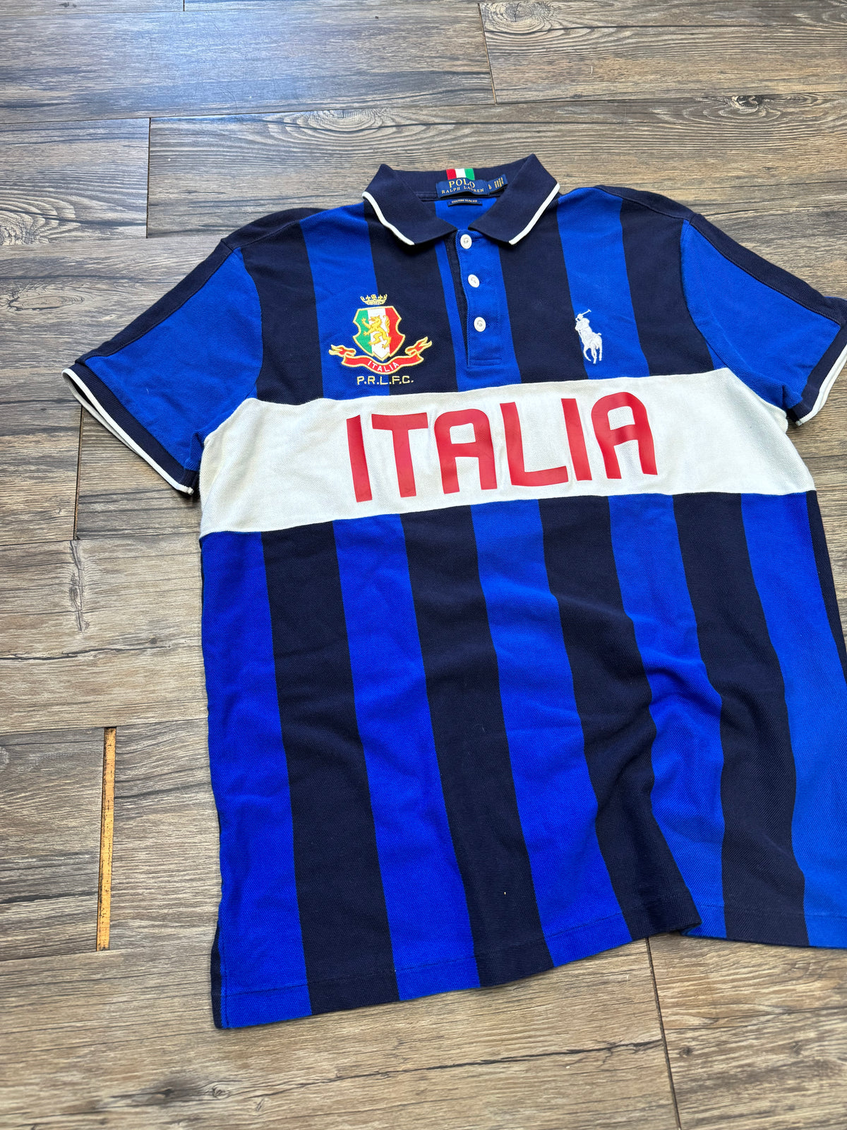 POLO RALPH LAUREN ITALIA JERSEY STYLE BIG PONY POLO (L)