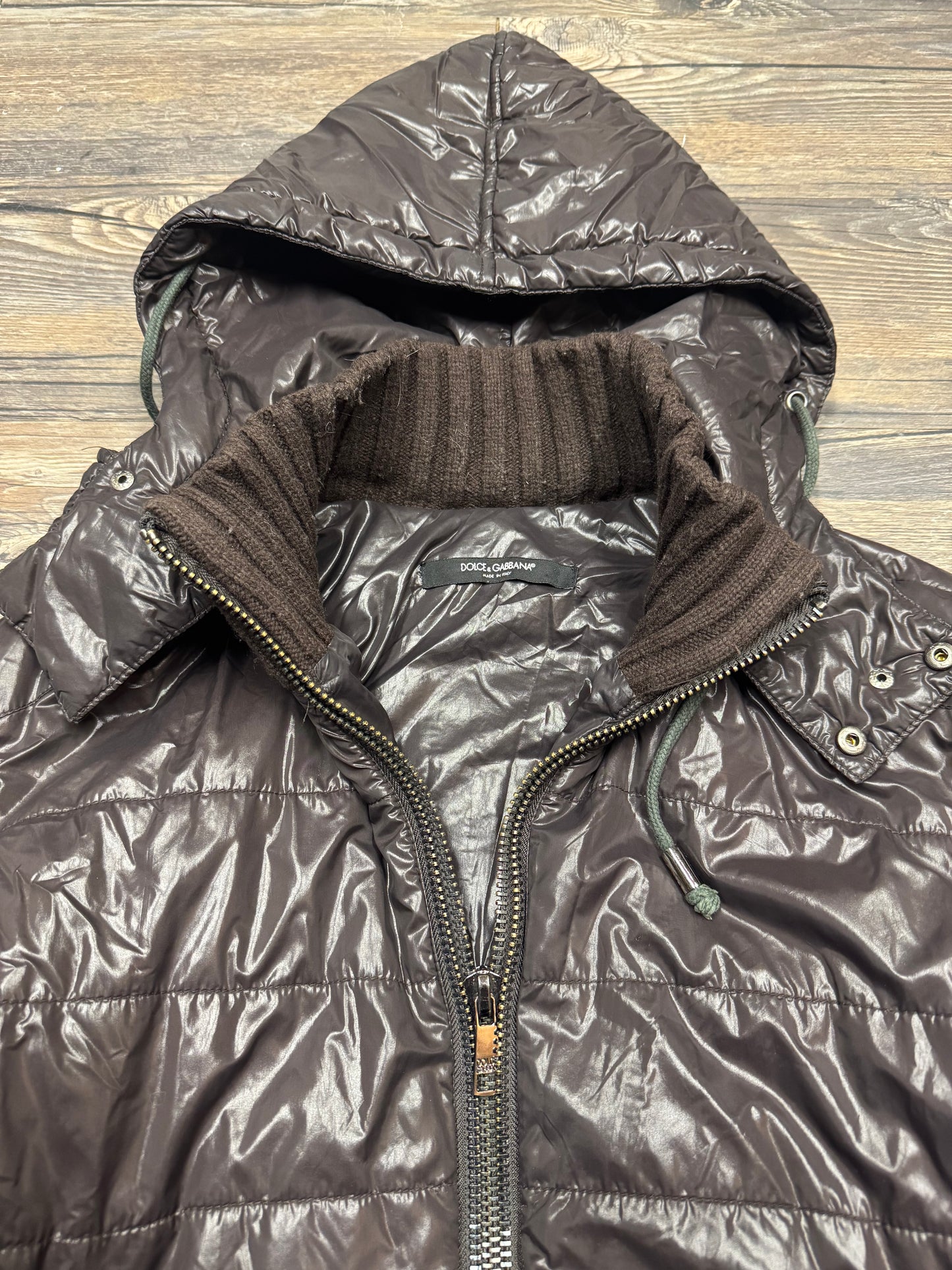 DOLCE & GABBANA AW08 HYBRID PUFFER ZIP UP JACKET (M-L)