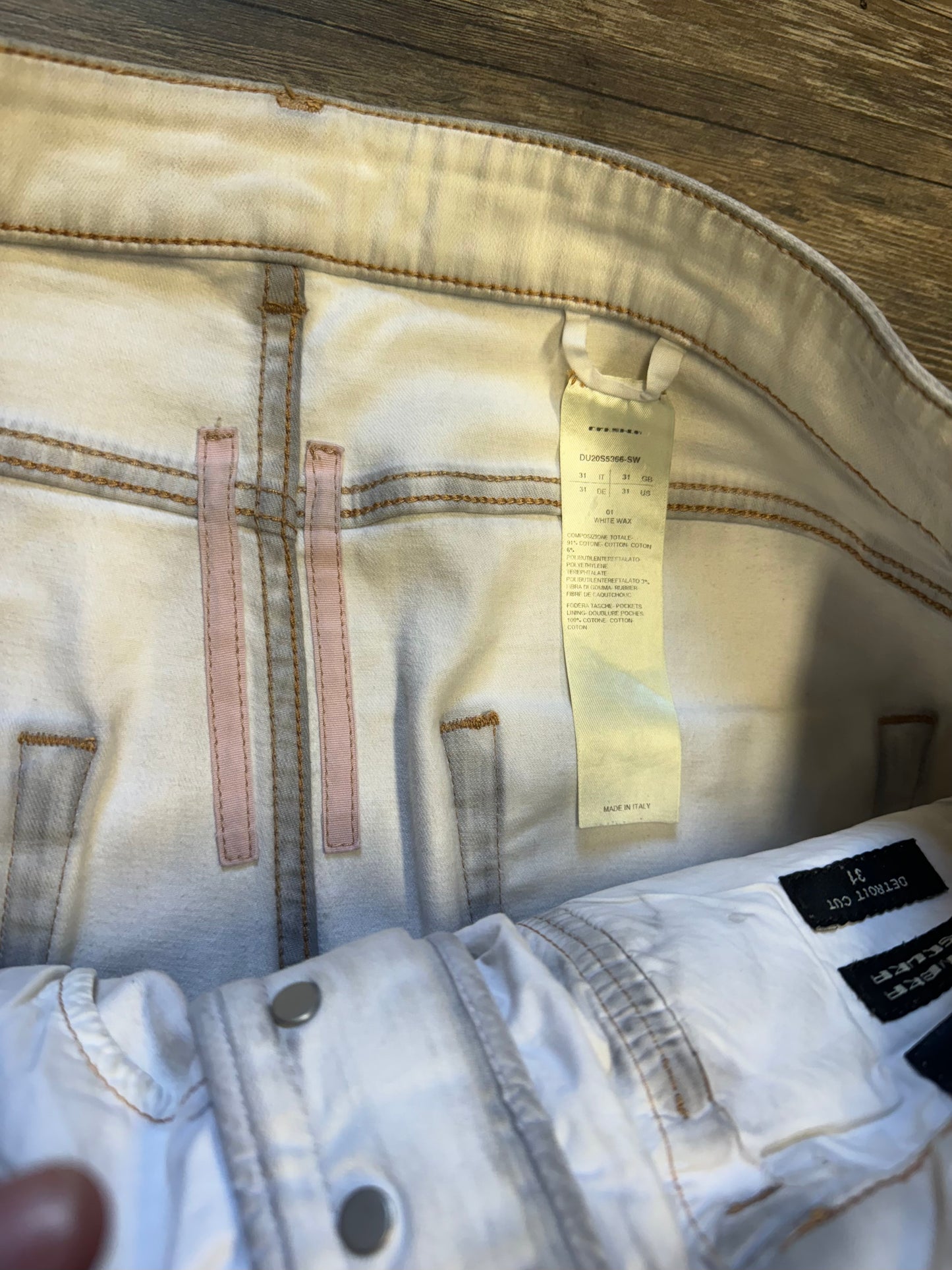RICK OWENS WAXED DRKSHDW JEANS (32)