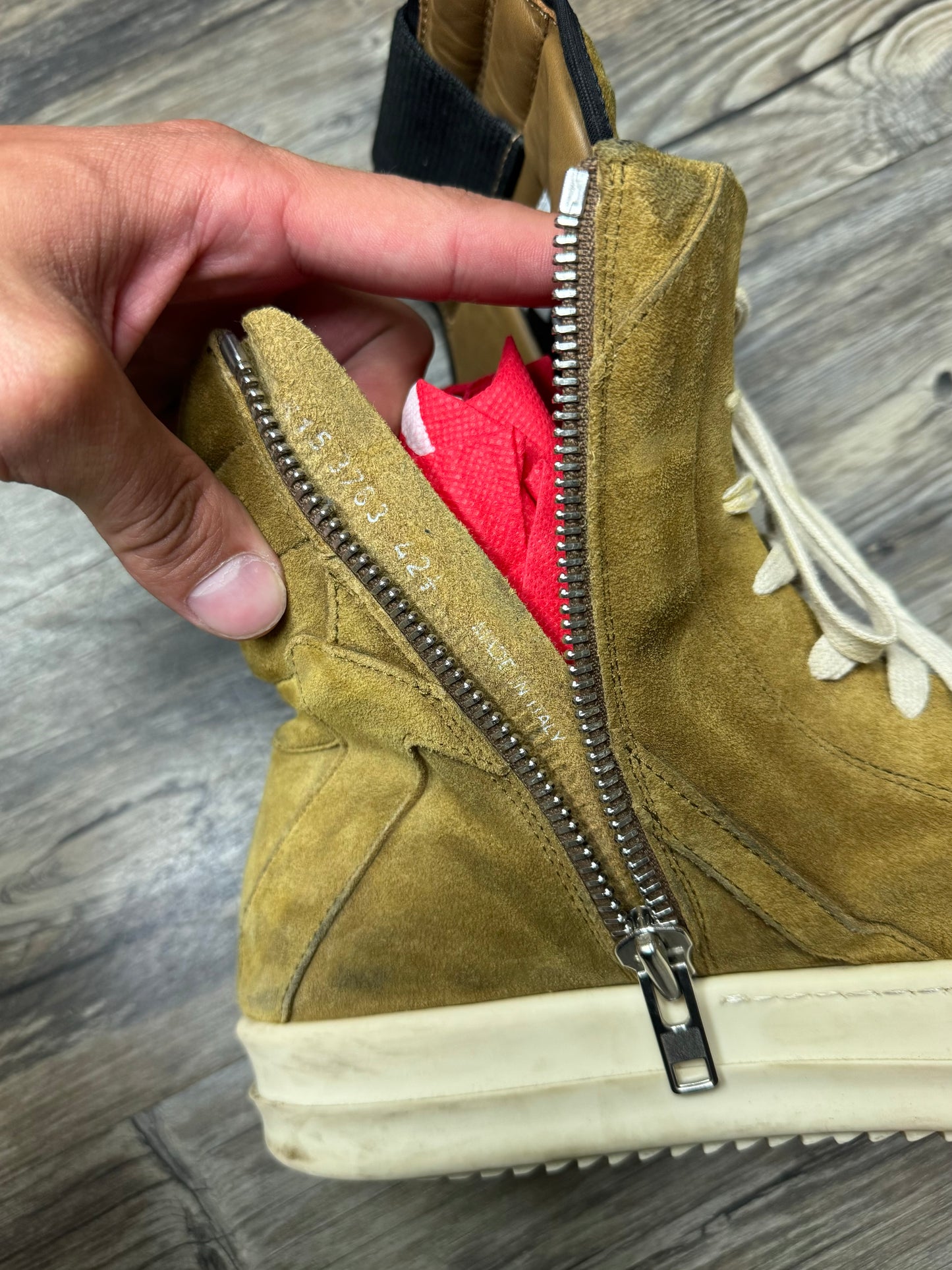RICK OWENS GEO BASKET (42.5 9.5)