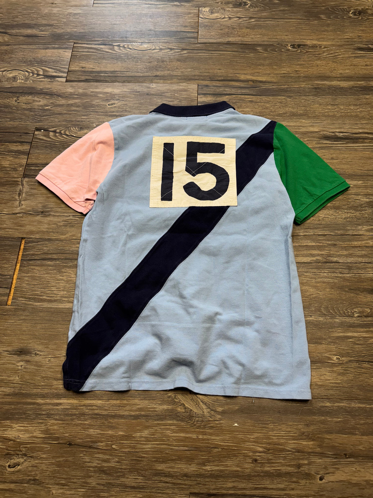 POLO RALPH LAUREN MULTI-COLORED STRIPE BIG PONY POLO (S)