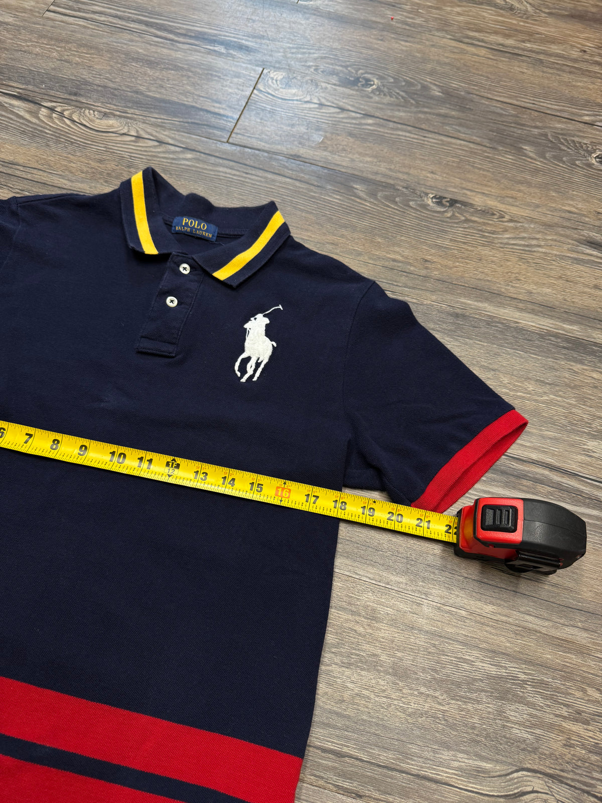 POLO RALPH LAUREN
DUAL STRIPE BIG PONY POLO (M)