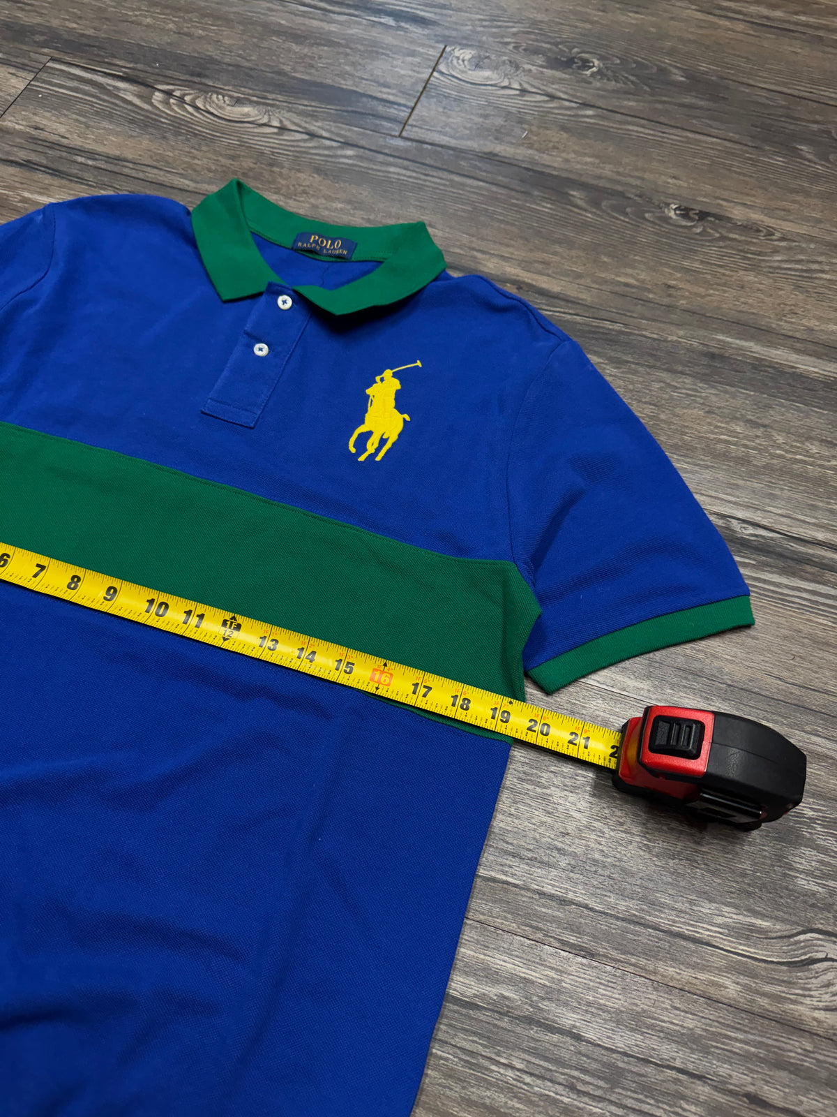POLO RALPH LAUREN
BIG PONY CHEST STRIPE POLO (L)
