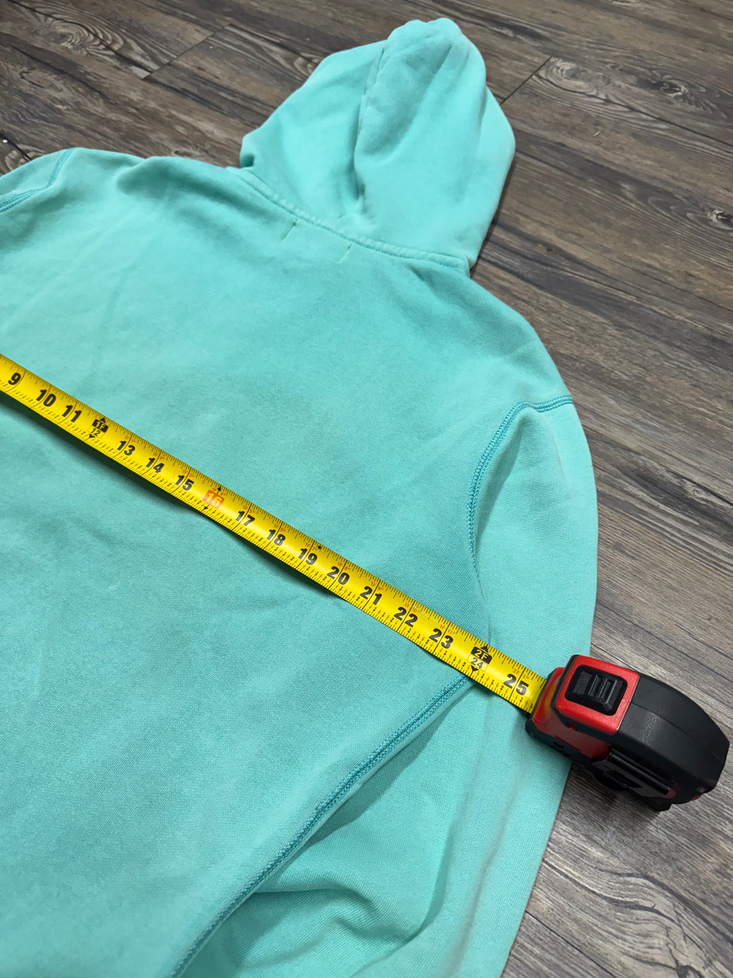 POLO RALPH LAUREN ‘TEAL’ ZIP UP HOODED SWEATSHIRT (L)