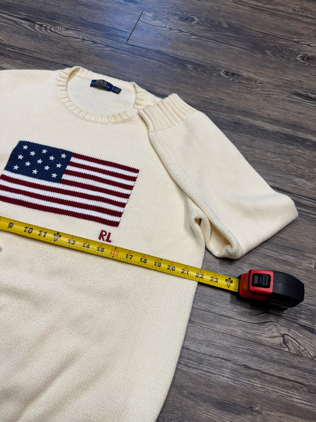 POLO RALPH LAUREN AMERICAN FLAG KNIT (L)
