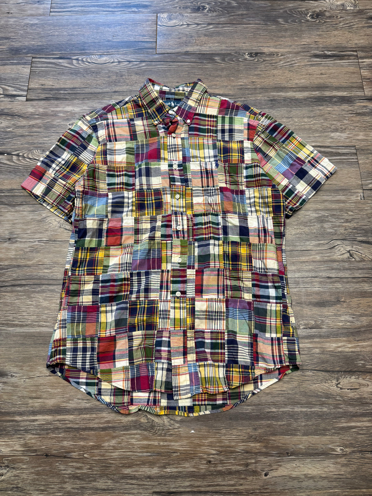 POLO RALPH LAUREN FLANNEL CAMP SHIRT (L)