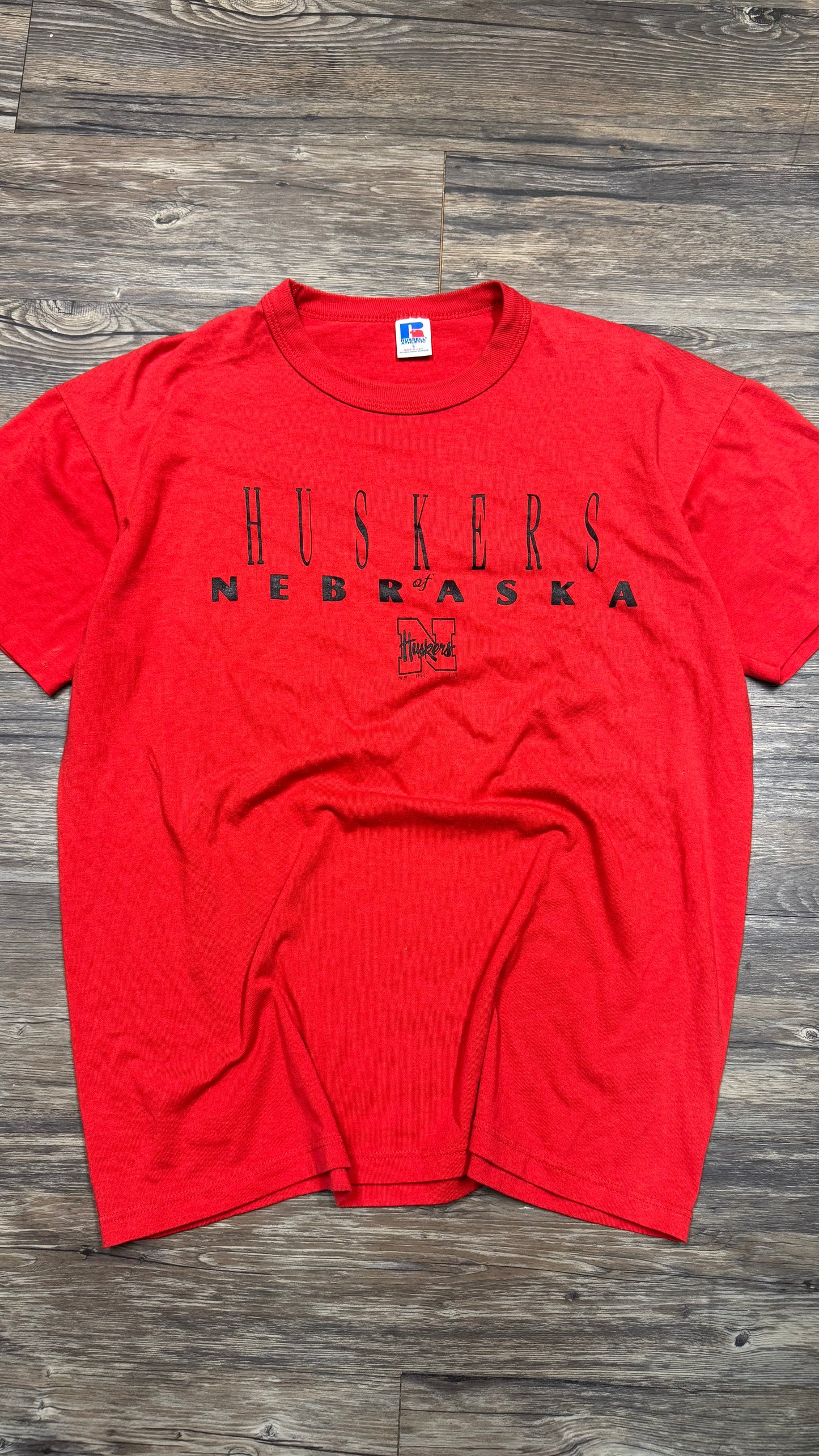 90s RUSSELL NEBRASKA TEE (M)