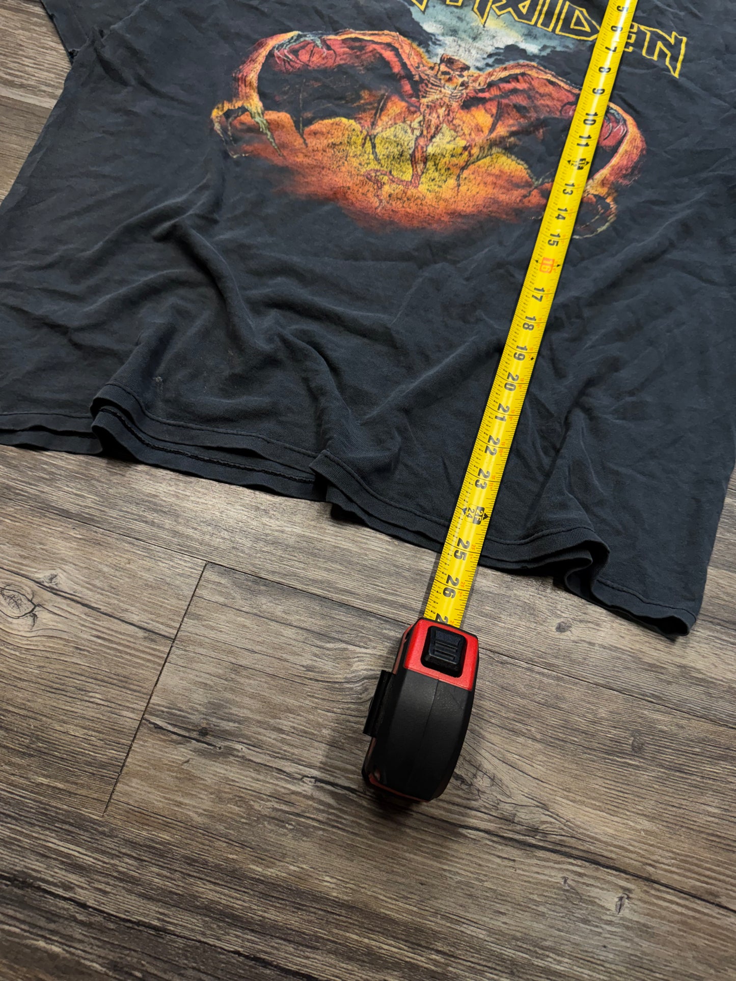 IRON MAIDEN VINTAGE DISTRESSED 90S T-SHIRT (XL)
