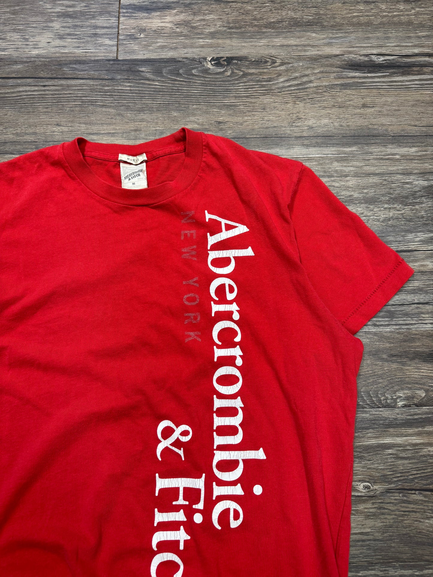 Y2K ABERCROMBIE & FITCH LOGO TEE (M)
