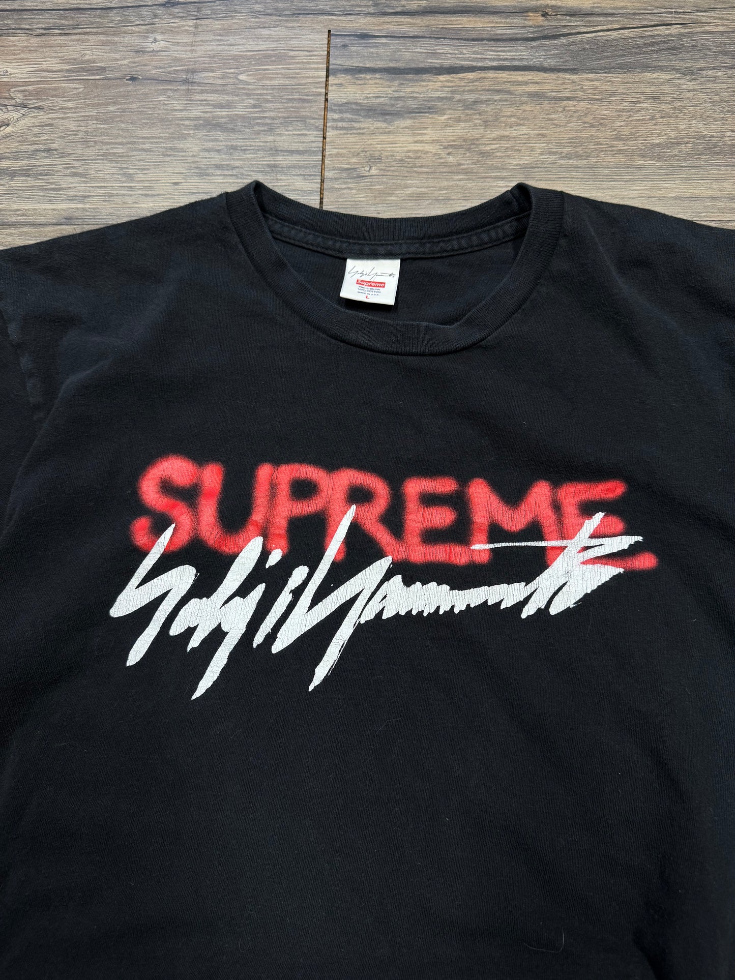 SUPREME YOHJI YAMAMOTO LOGO TEE (L)