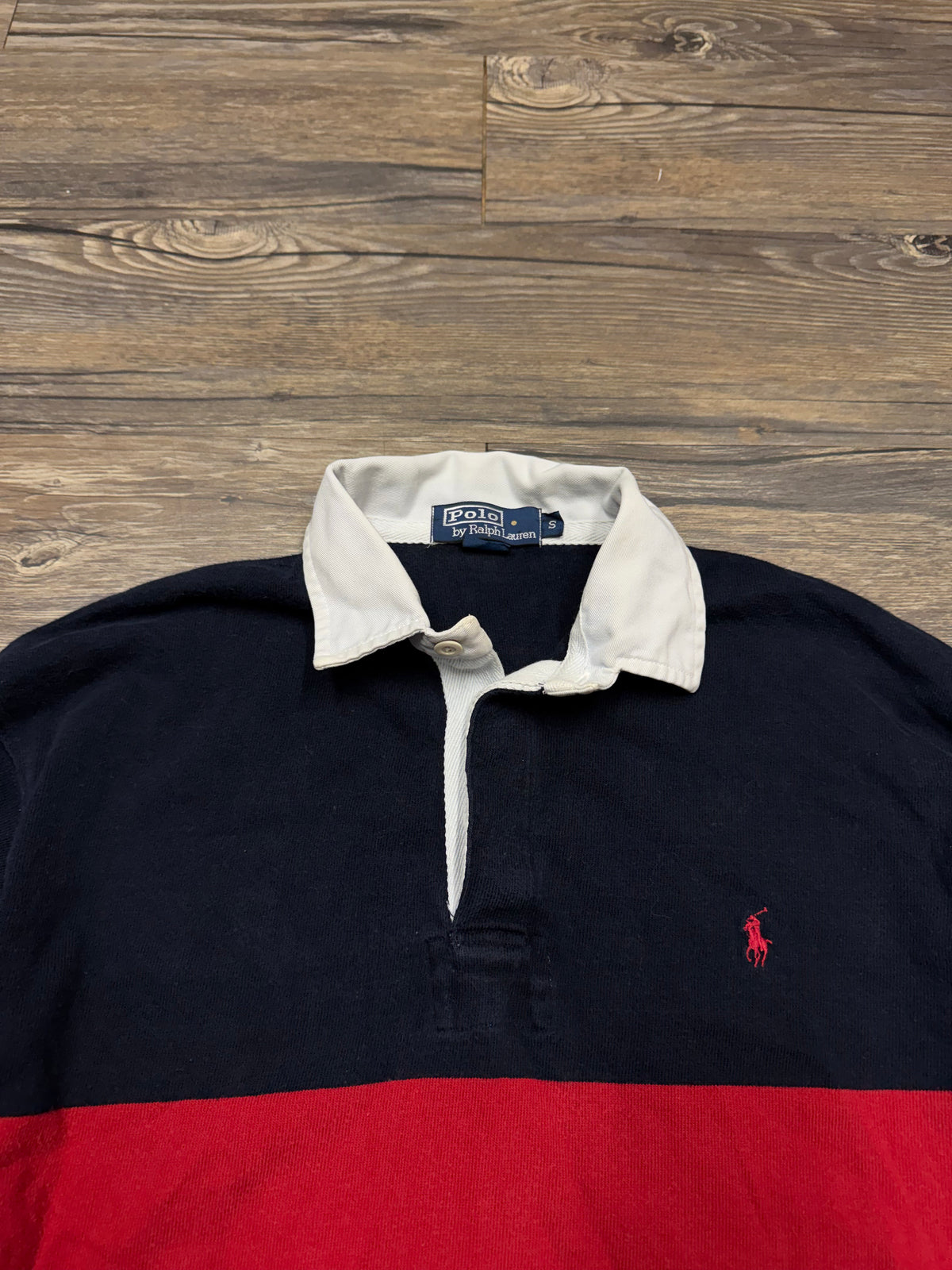 POLO RALPH LAUREN SMALL PONY STRIPED RUGBY (L)