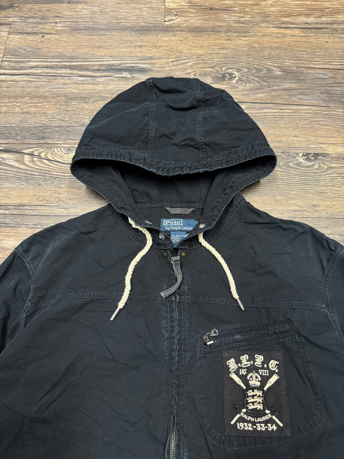 POLO RALPH LAUREN RLFC LIONS FULL ZIP CANVAS JACKET (L)