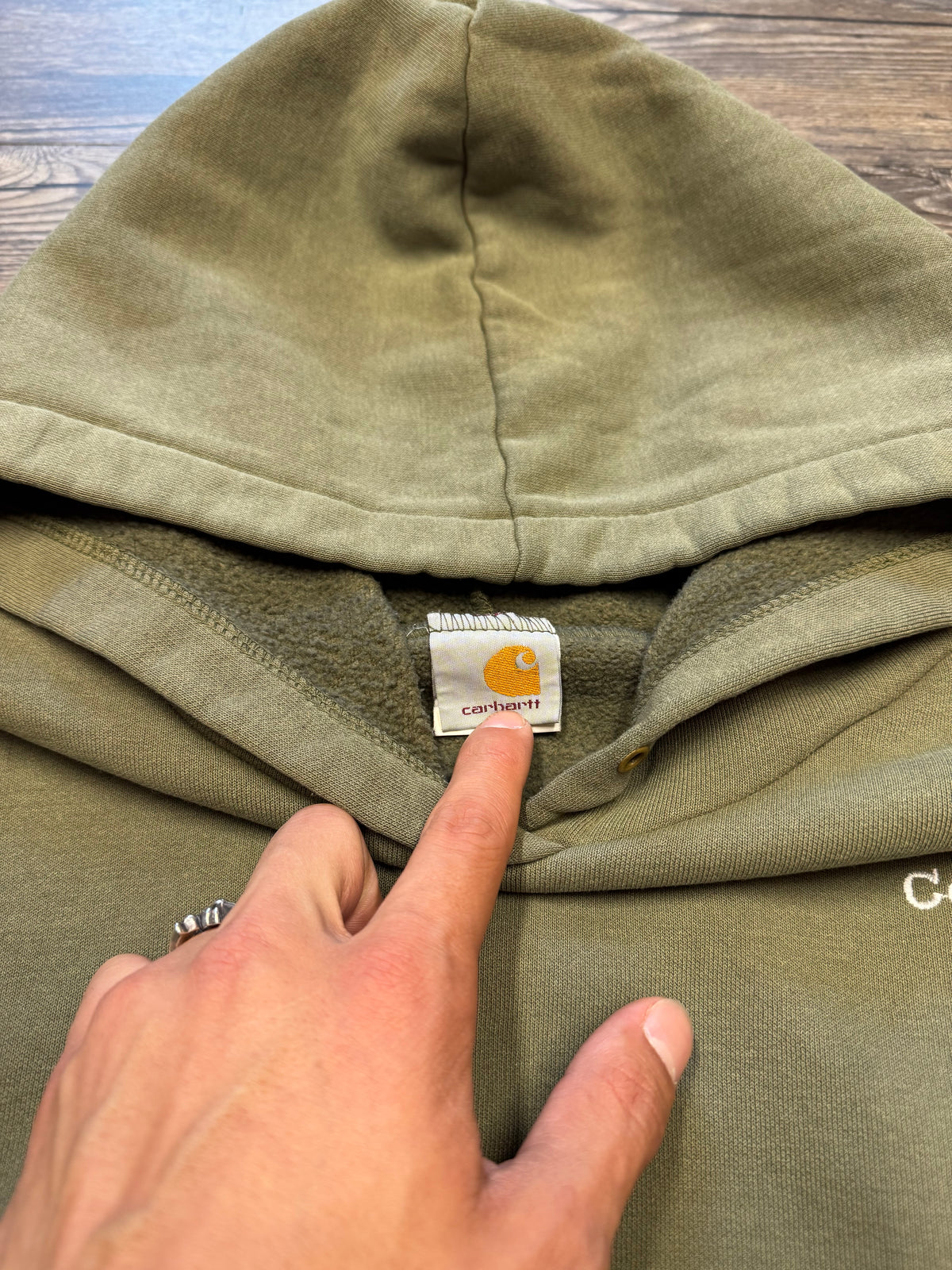 CARHARTT 90’s DISTRESSED WORK HOODIE (XL)