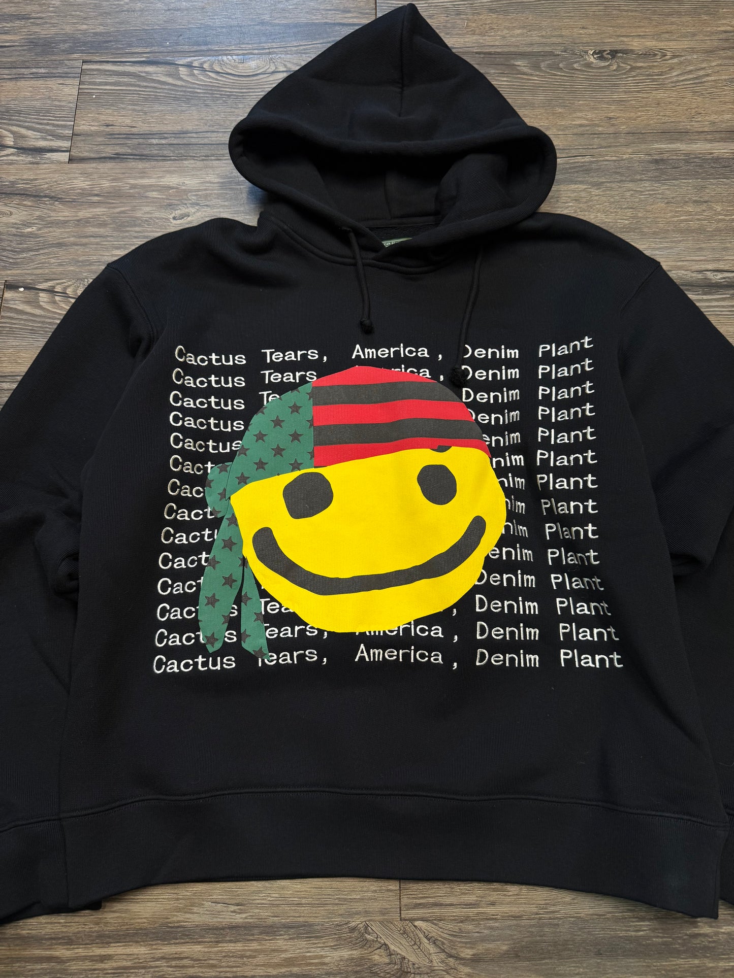DENIM TEARS X CPFM SMILEY HOODED SWEATSHIRT (XL)