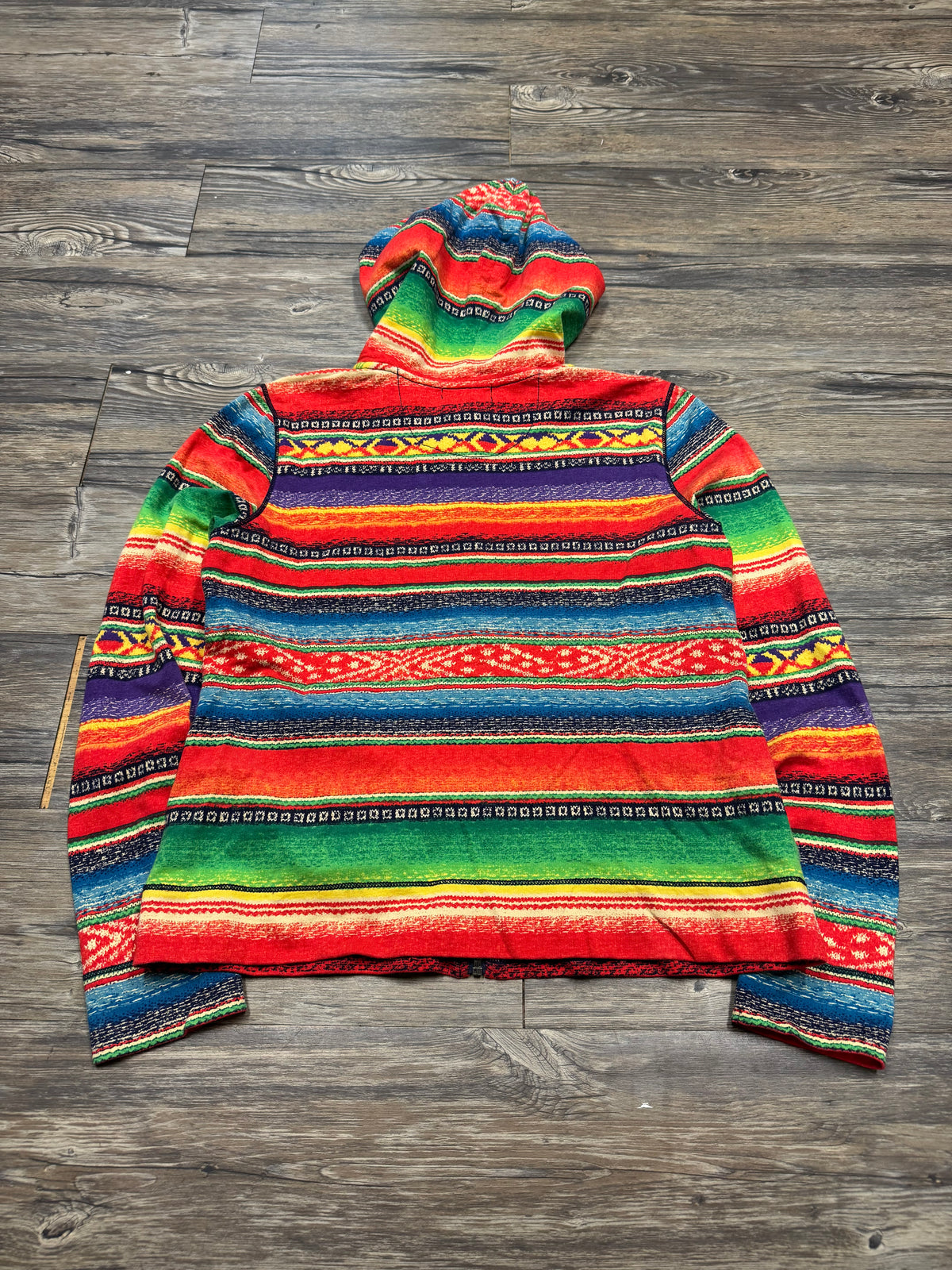 POLO RALPH LAUREN JEANS AZTEC ZIP-UP HOODIE (M)