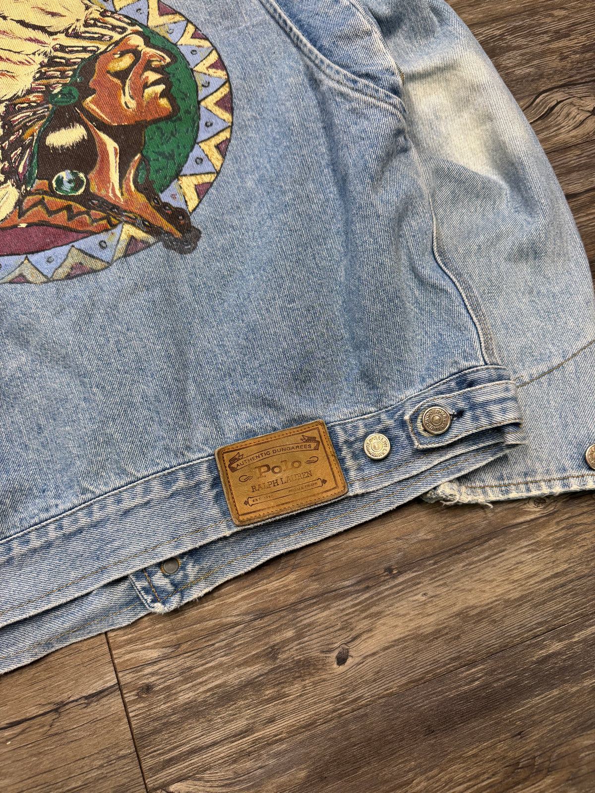 POLO RALPH LAUREN NATIVE AMERICAN DENIM JACKET (S)