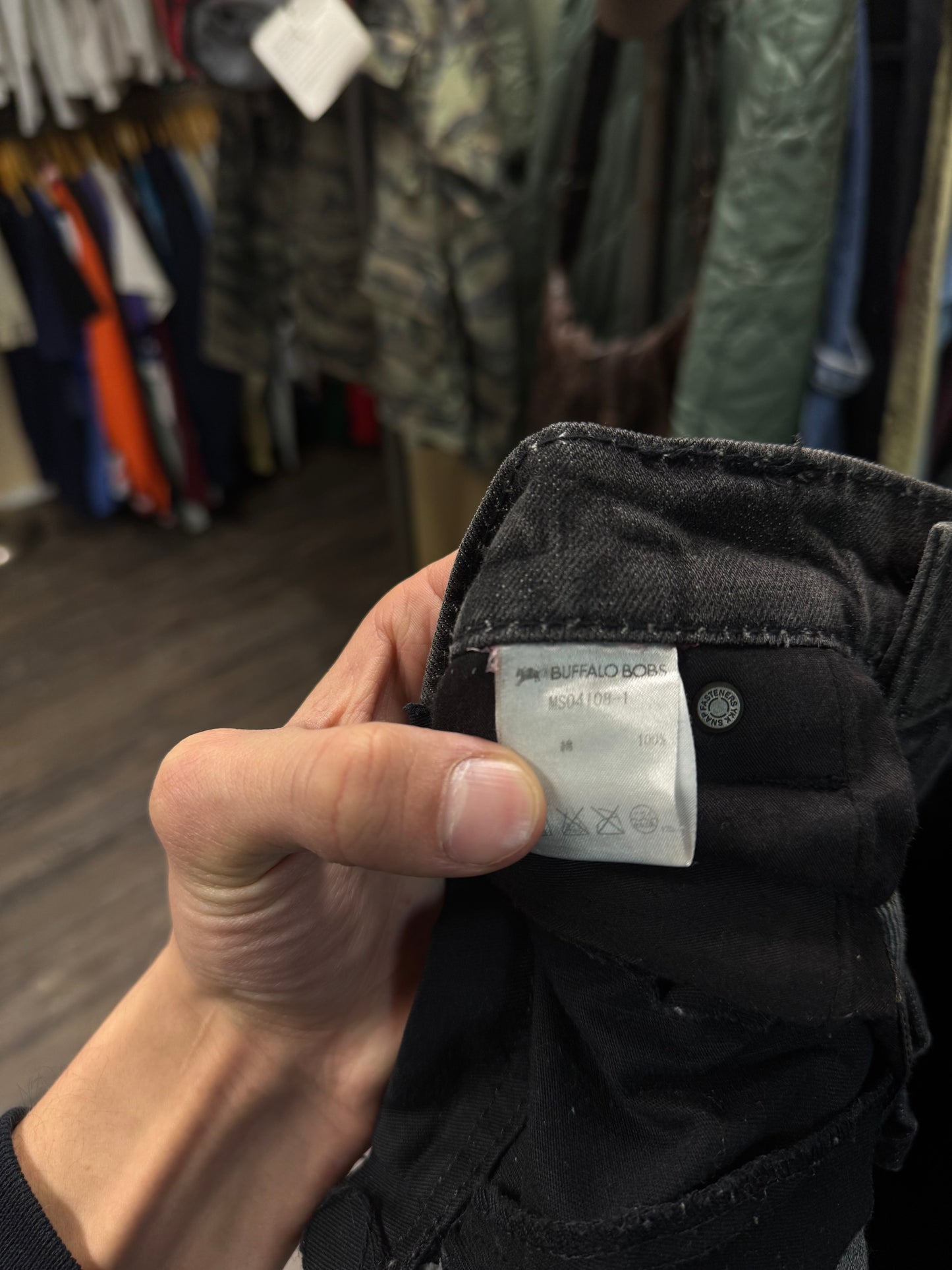 BUFFALO BOB FADED FLARED DENIMS (33x32)