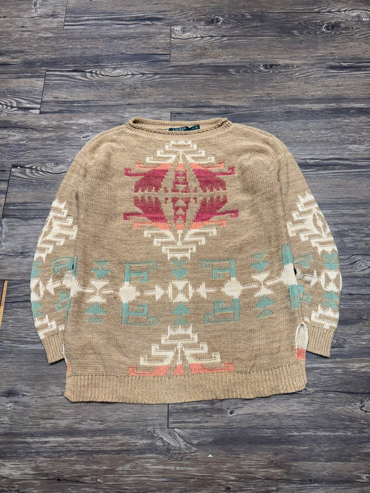 POLO RALPH LAUREN BY LAUREN AZTEC PRINT WMNS KNIT SWEATER (M)