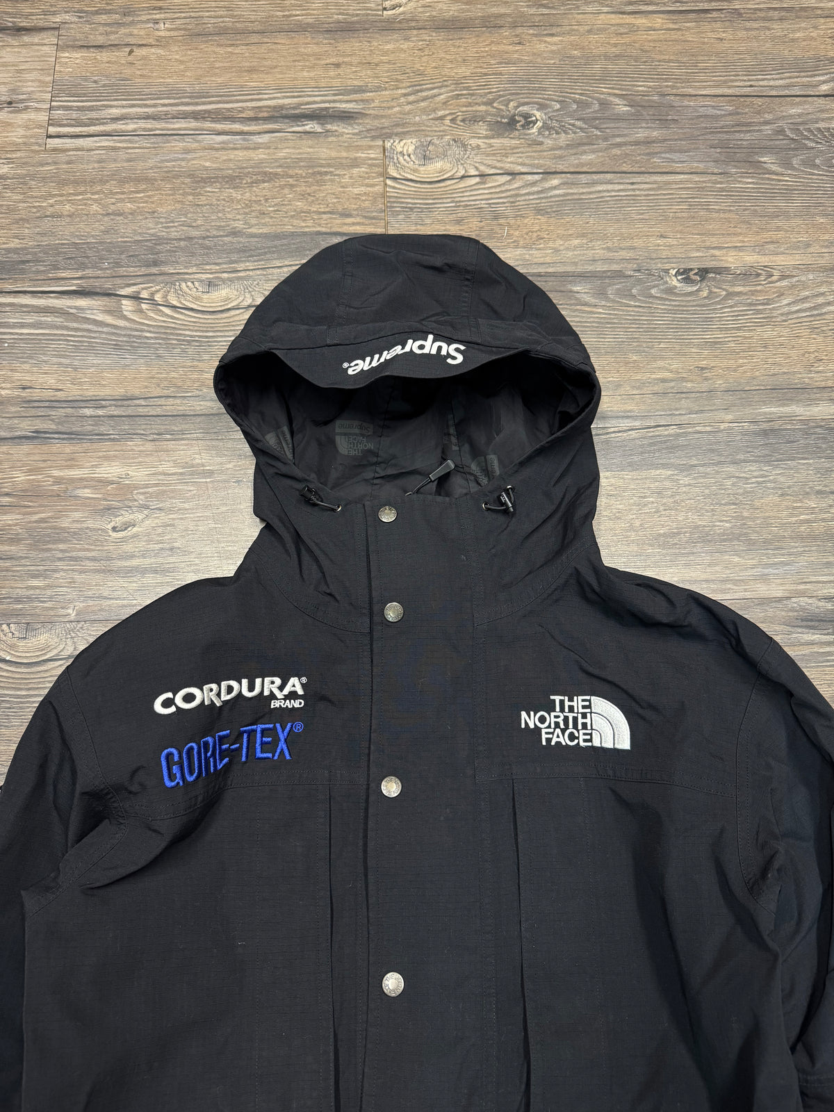 SUPREME X CORDURA FW/18 FACE EXPEDITION GORETEX BLACK ZIP UP JACKET (L)