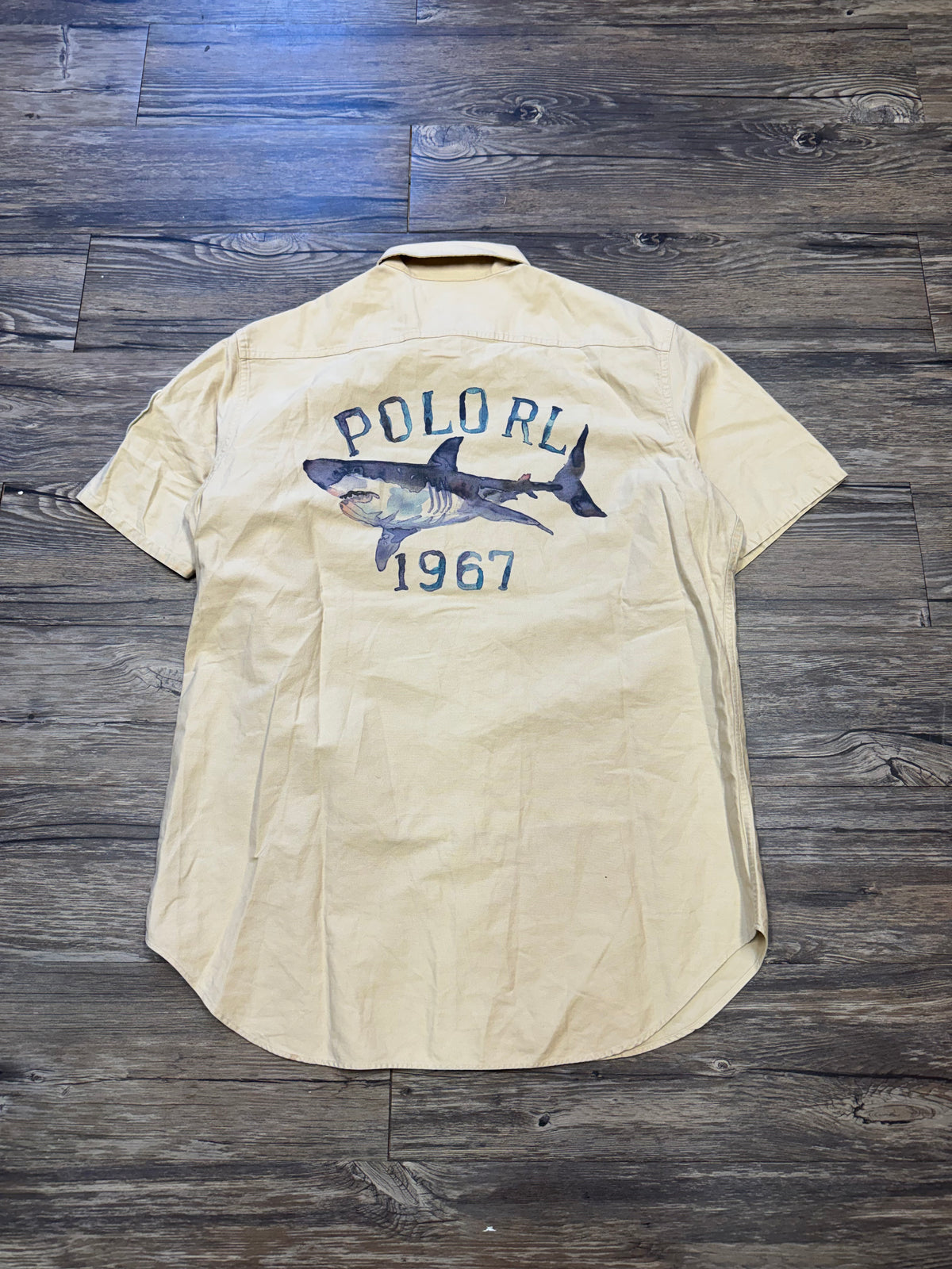 POLO RALPH LAUREN 2003 SHARK BUTTON UP SHIRT (M)