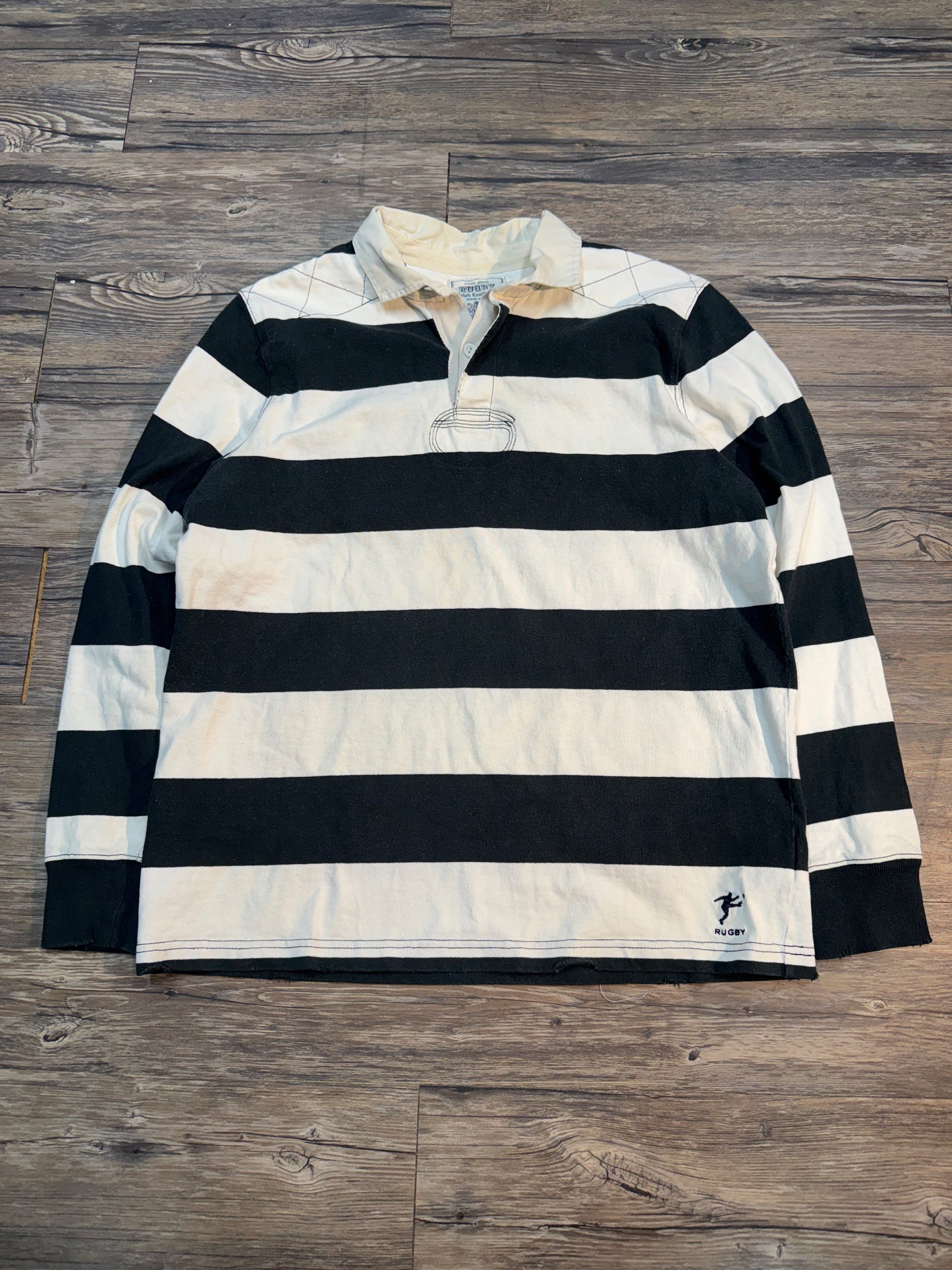 VINTAGE RALPH LAUREN STRIPED RUGBY POLO (L)