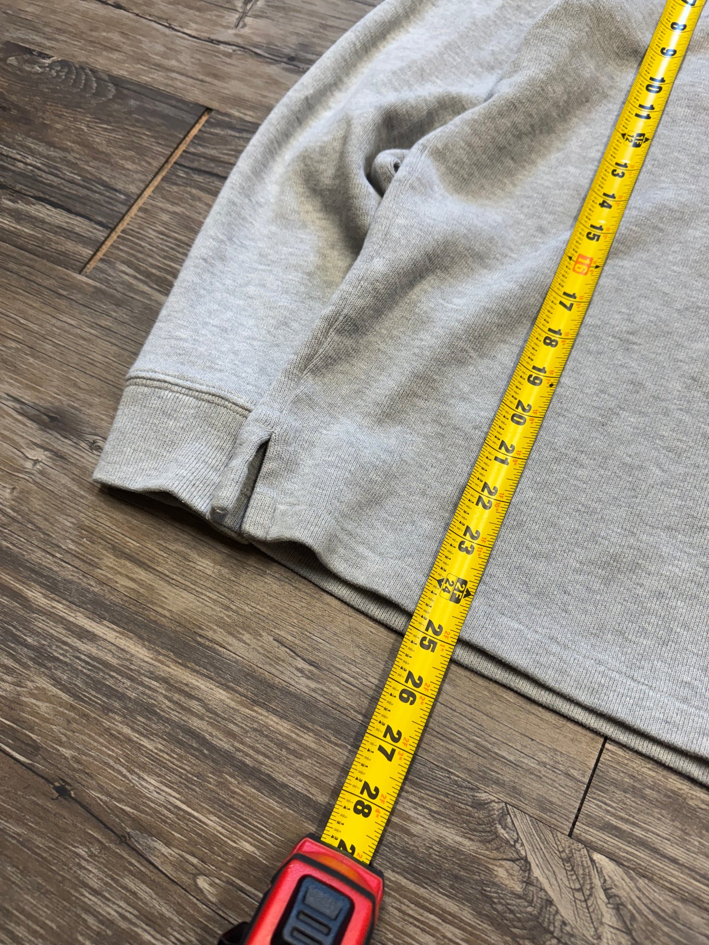 POLO RALPH LAUREN GREY QUARTER ZIP SWEATER (S)