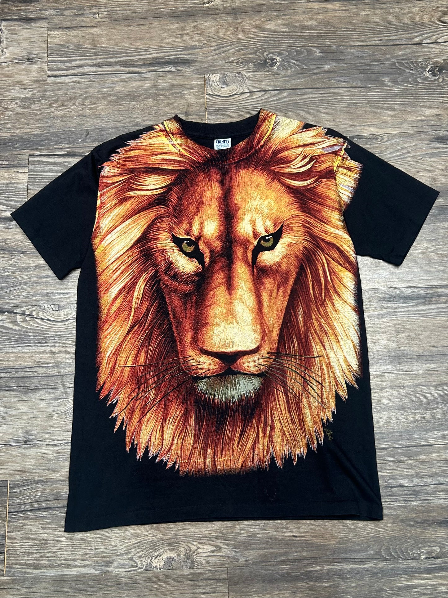 90’S FULL PRINT LION T-SHIRT (LARGE)