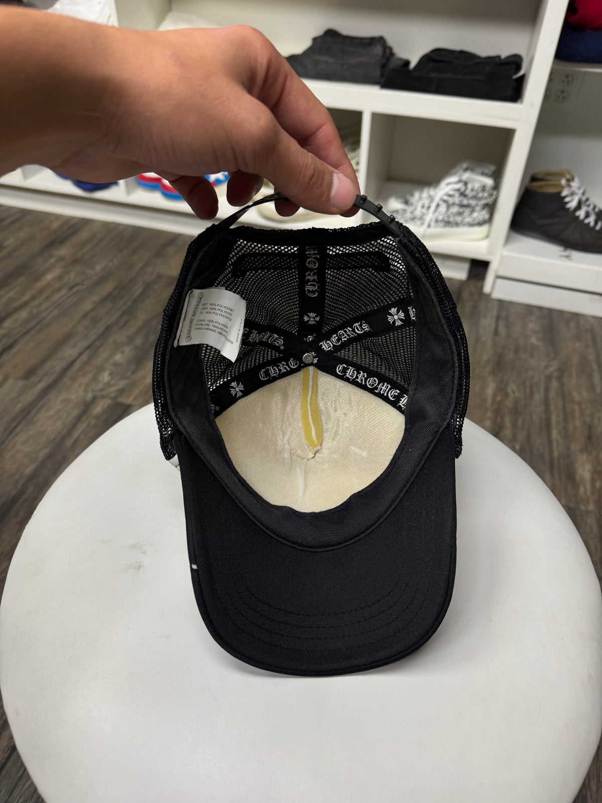 CHROME HEARTS RAINBOW MULTI CROSS TRUCKER HAT (OS)