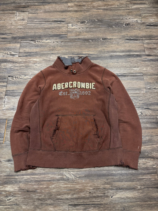 ABERCROMBIE & FITCH VINTAGE DISTRESSED PULLOVER (L)