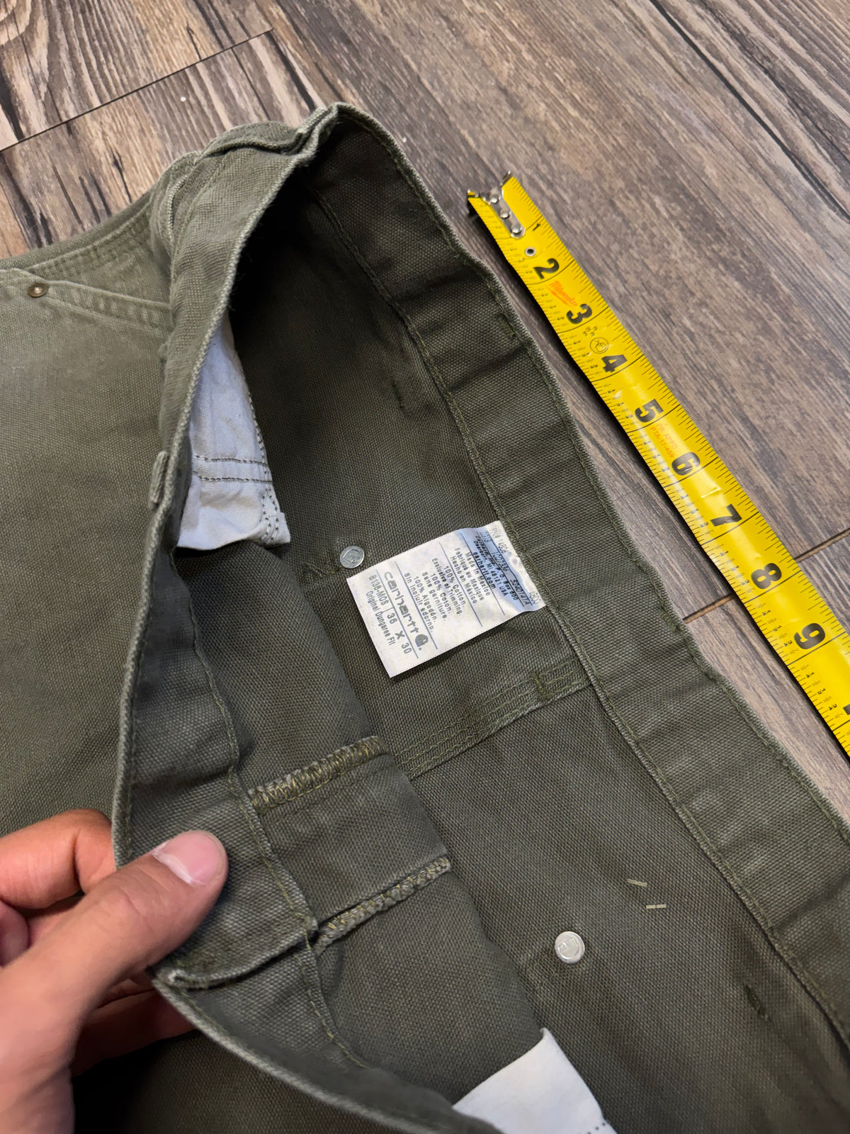 CARHARTT OLIVE GREEN DOUBLE KNEES (32)