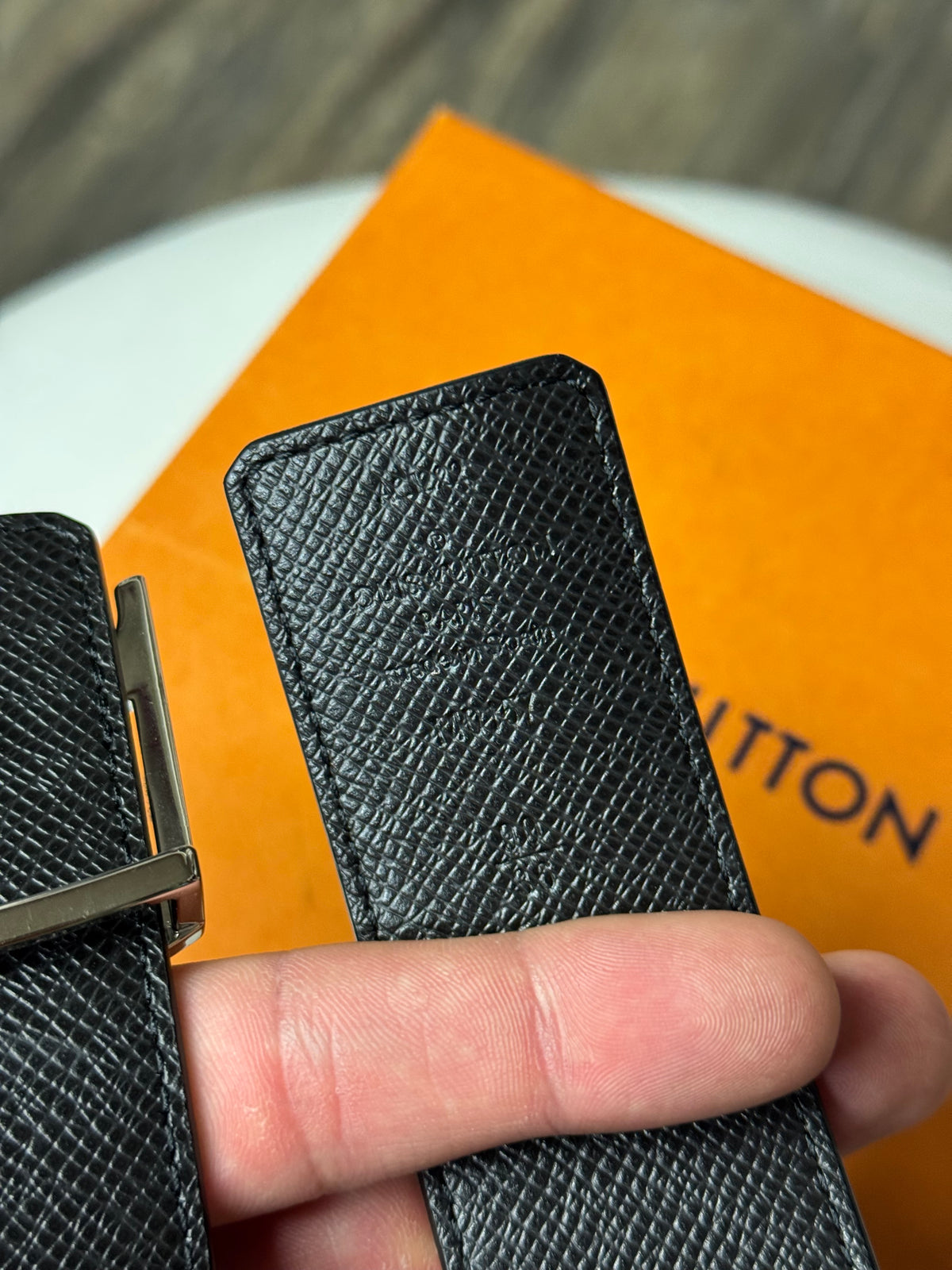 LOUIS VUITTON MONOGRAM INITIALES BELT (OS)