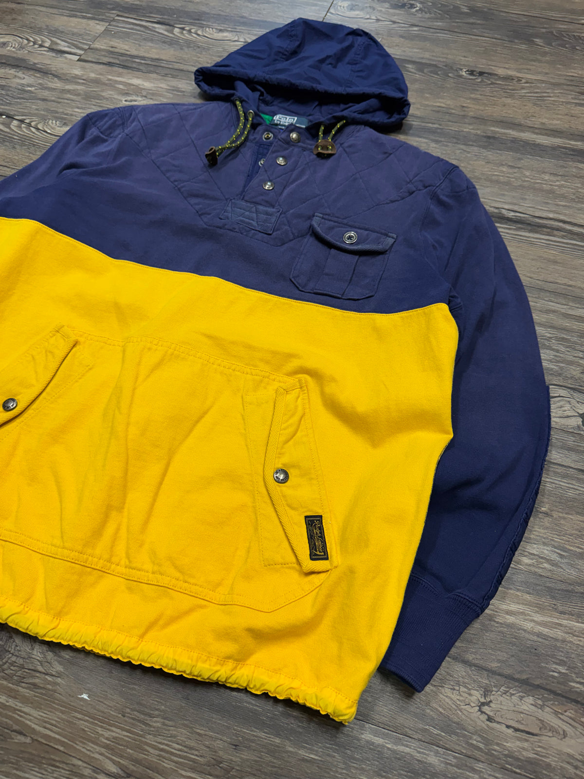 POLO RALPH LAUREN QUARTER-BUTTON UTILITY JACKET (XL)